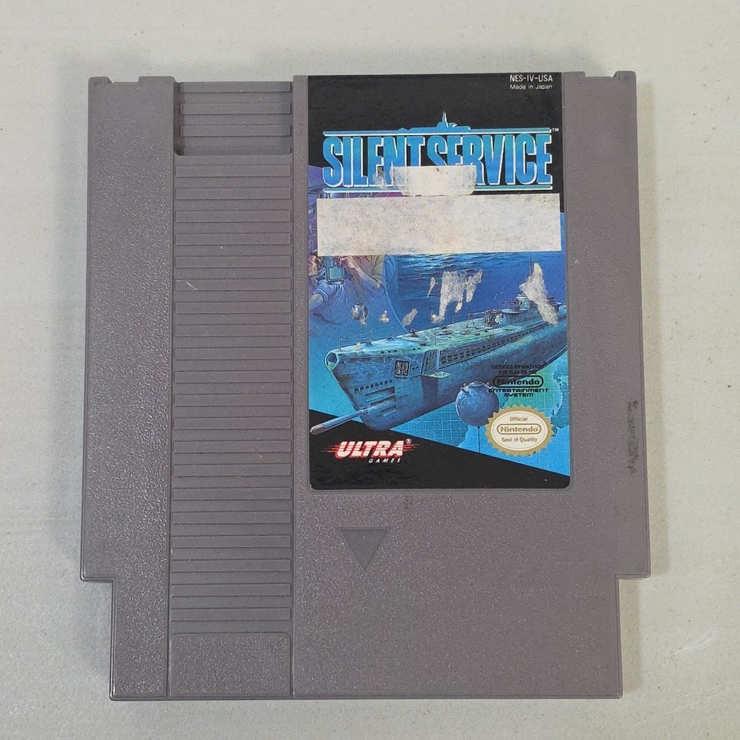 Silent Service for Nintendo NES Authentic Fast Free Shipping
