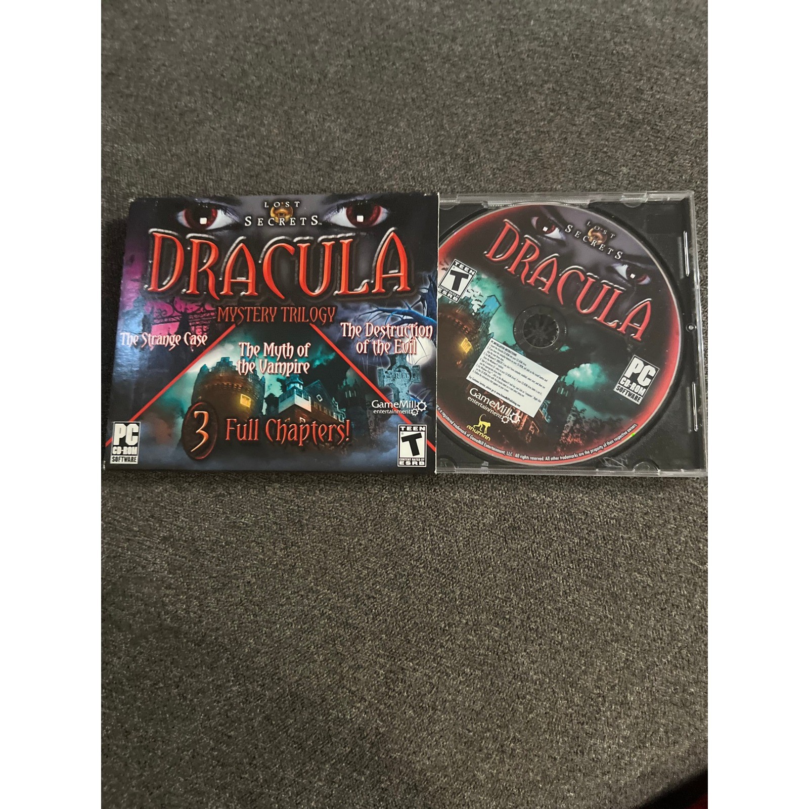 GameMill Lost Secrets Dracula Mystery Trilogy PC Game OS Multi 3 Full Chapters