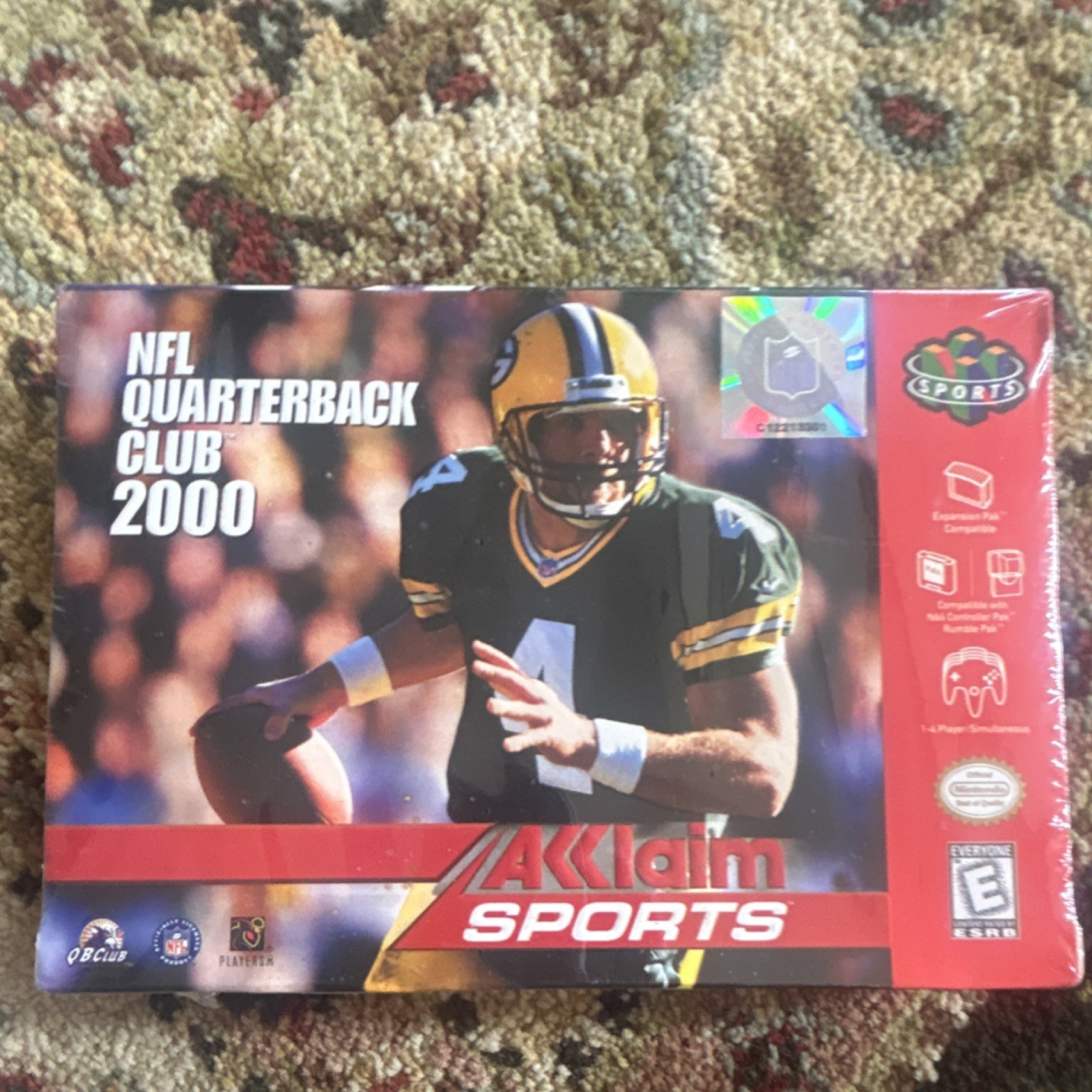 NFL Quarterback Club 2000 Nintendo 64 Acclaim Sports 1-4 Player Expansion Pak