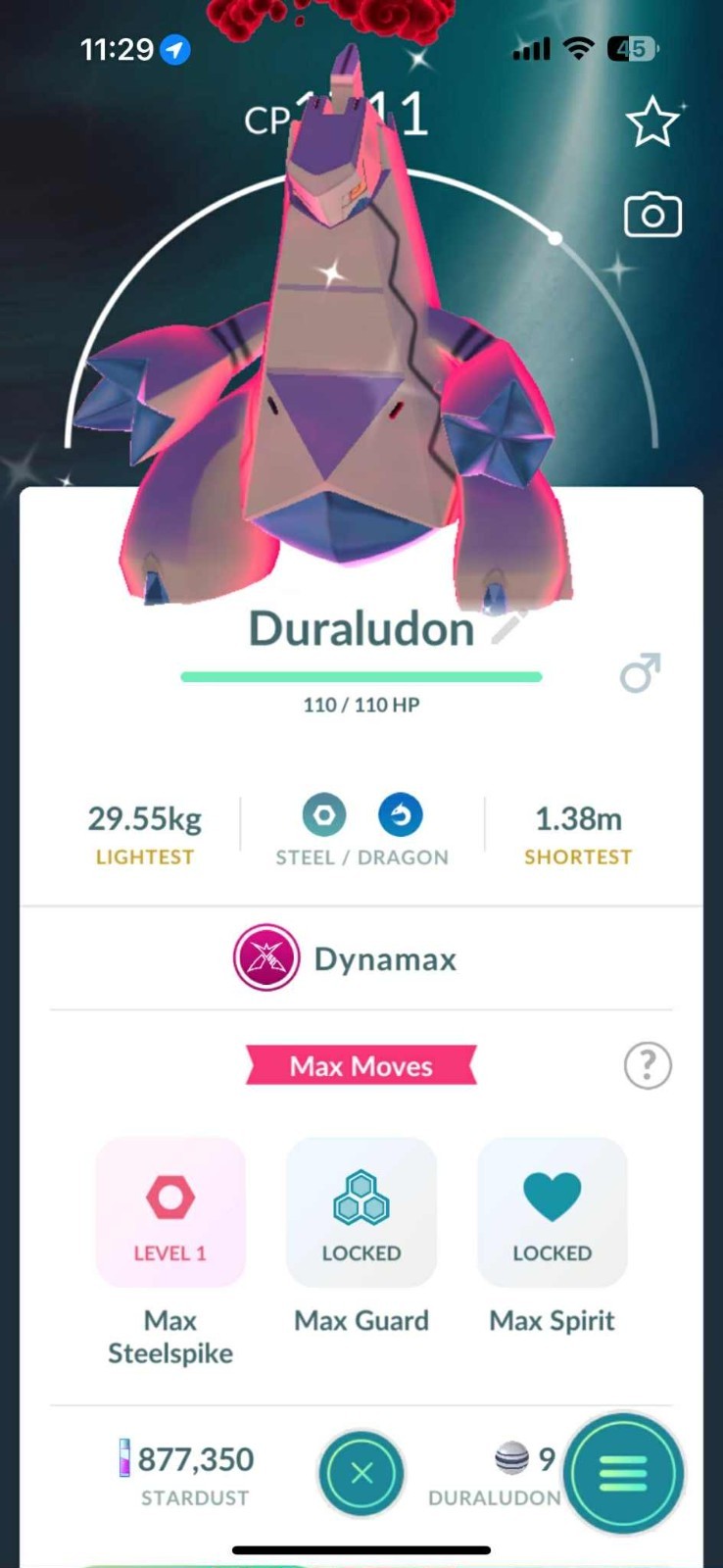 Pokémon PTC Go – Shiny Dynamax Duraludon – Have 80k Stardusts