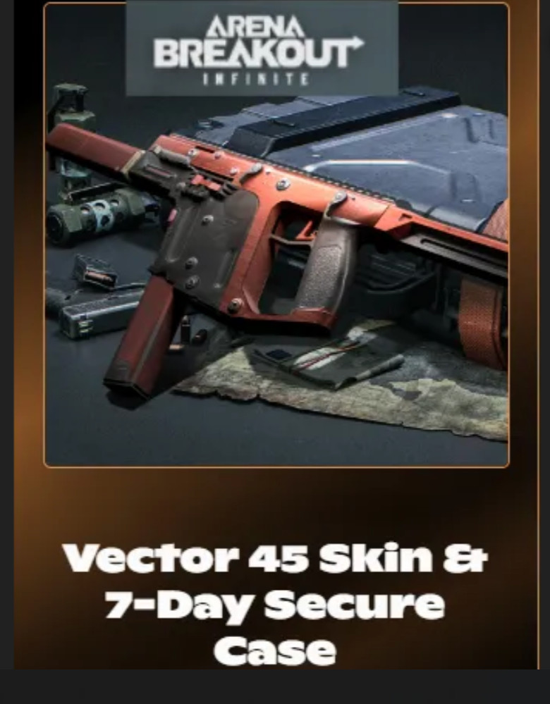 Arena Breakout: Infinite Vector 45 Skin & 7-Day Secure Case – ALL PLATFORMS 🌎