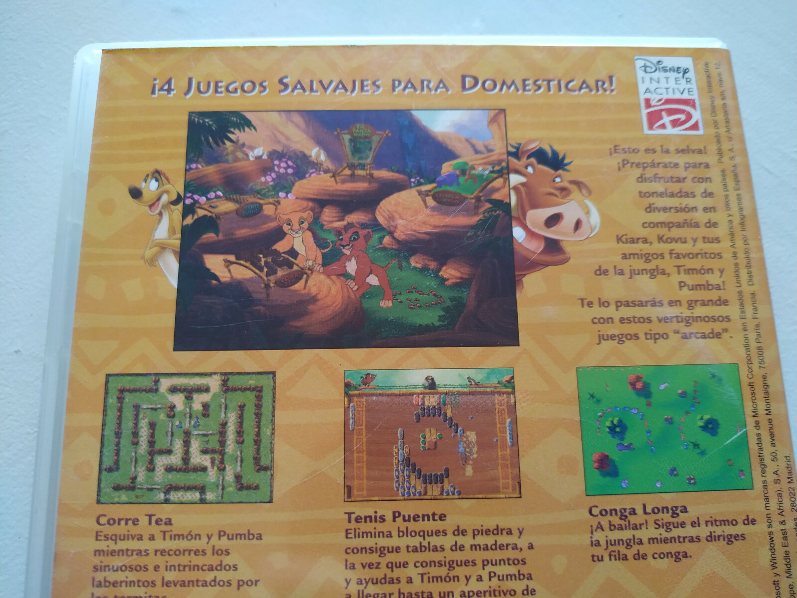 The Lion King II The Treasure Of Simba Disney – Game For PC CD-Rom Spain