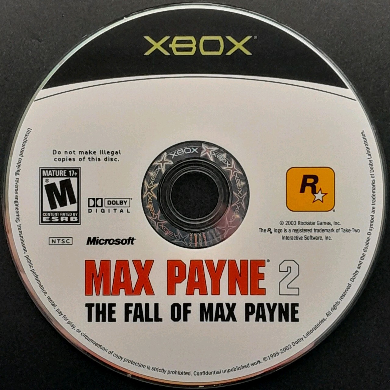 Max Payne 2: The Fall of Max Payne – Xbox – Disc Only – Resurfaced/Tested
