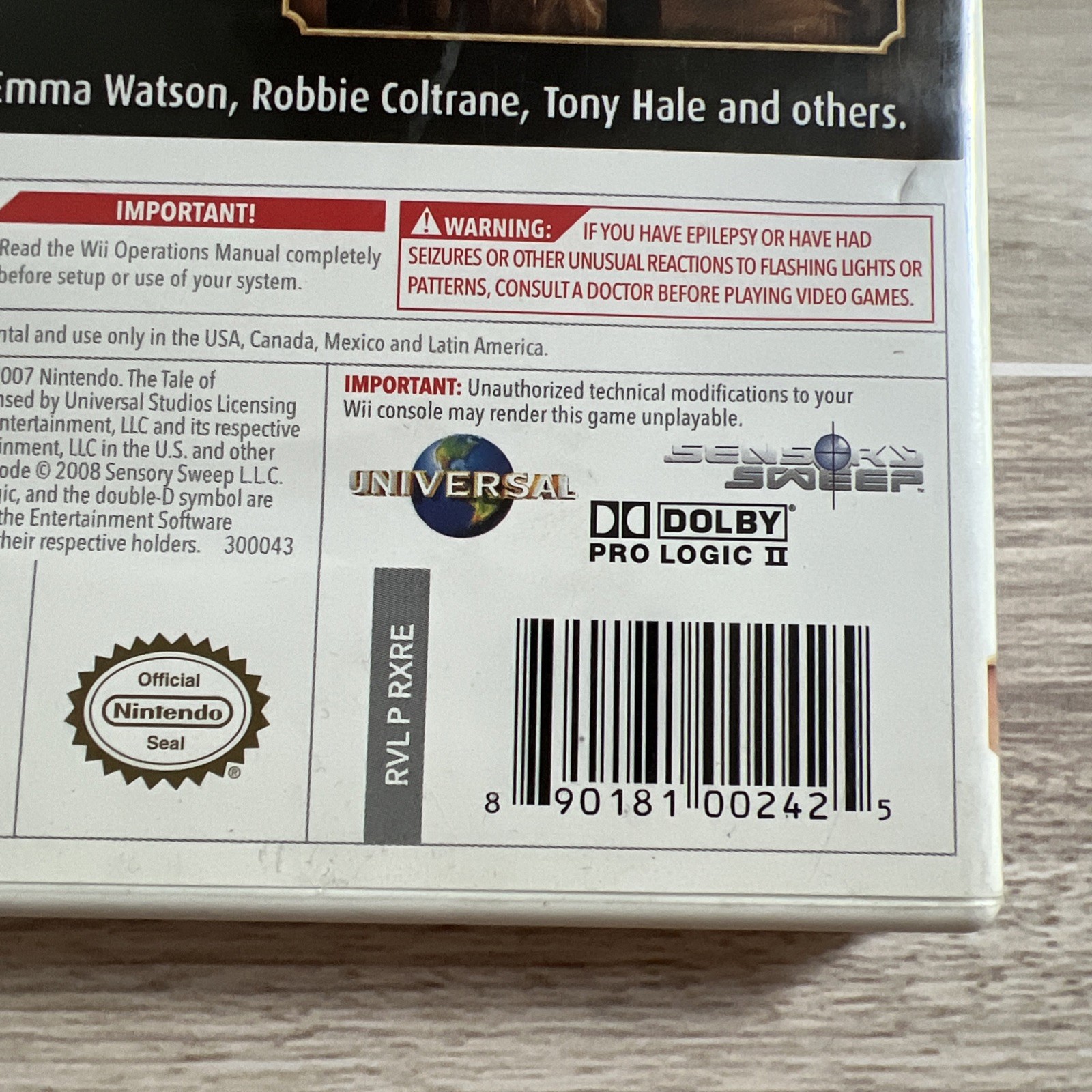 The Tale of Despereaux Nintendo Wii Game Complete Tested Working Family Kids