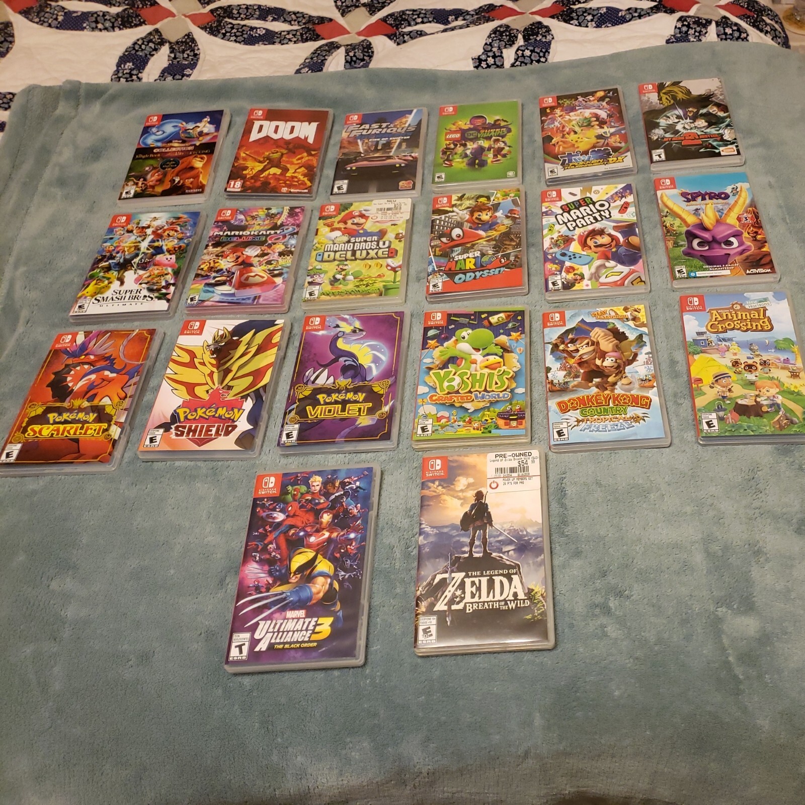 NO Games! Cases Only! Nintendo Switch Game Cases Lot of 20 – Super Mario Deluxe