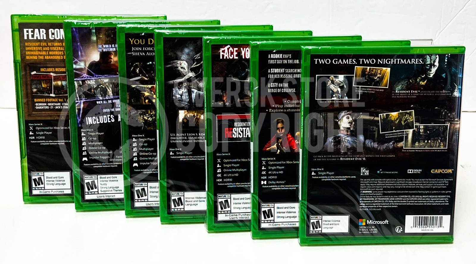 Resident Evil Origins + 2 + 3 + 4 + 5 + 6 + 7 Gold Edition – Xbox One – New