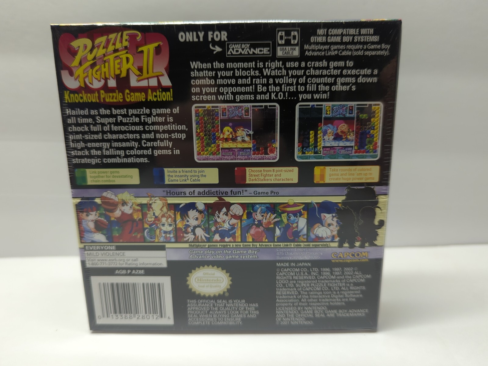 Nintendo Game Boy Advance GBA Super Puzzle Fighter II BRAND NEW! MINTY! LOOK!