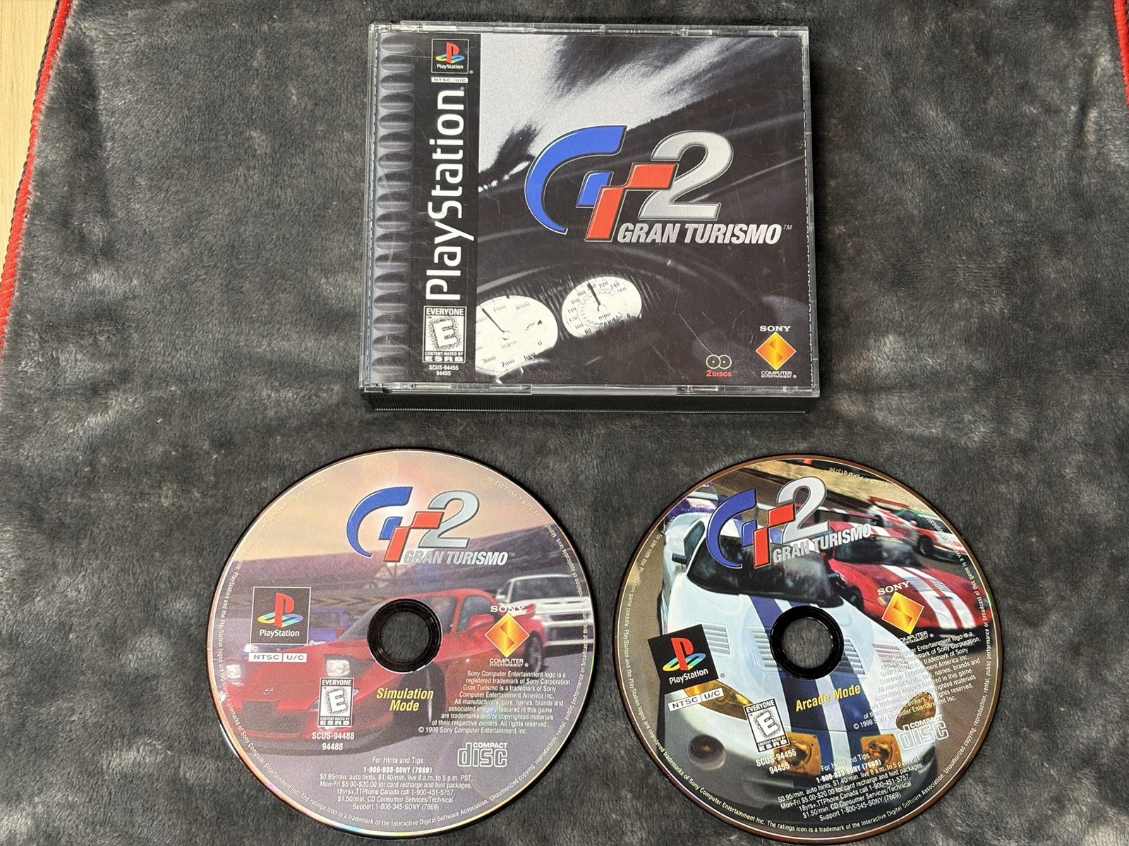 Gran Turismo 2 Sony PlayStation PS1 Game Complete w/ Case & Manual Tested