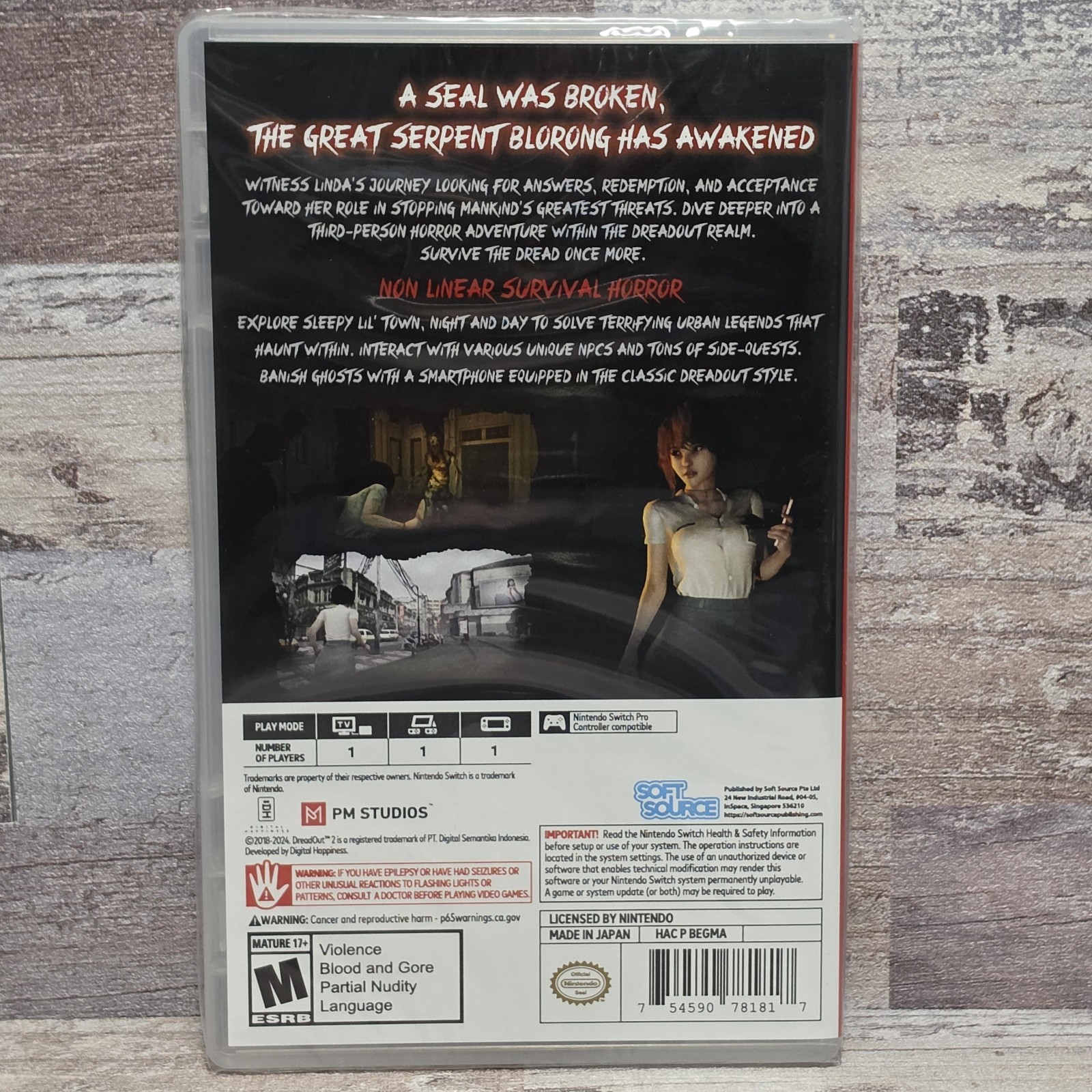 DreadOut 2 – Nintendo Switch Game SEALED AND NEW