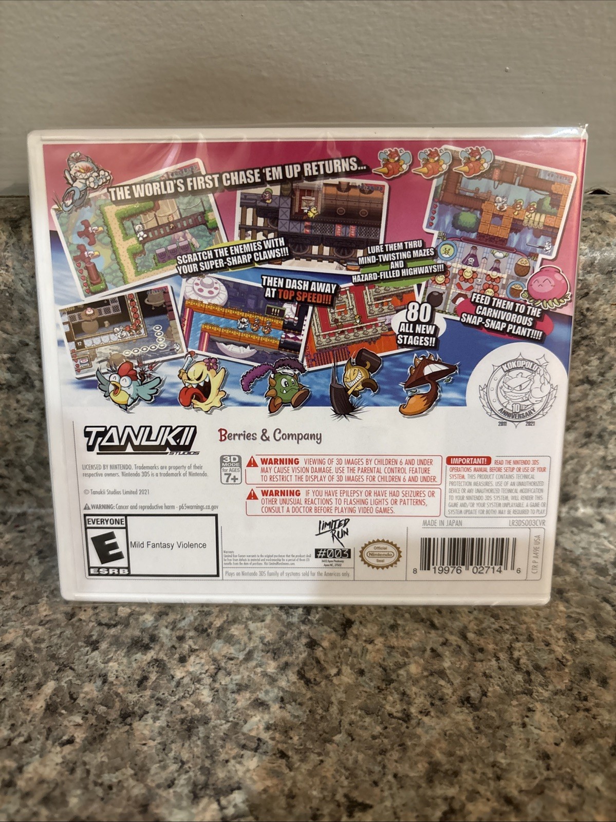 Go! Go! Kokopolo 3D Space Recipe for Disaster Nintendo 3DS NEW LIMITED Run