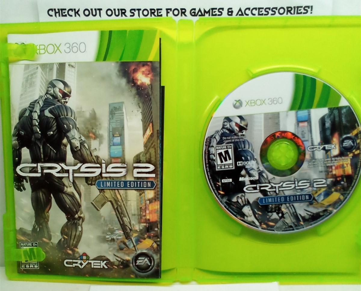 Crysis 2 Limited Edition (Xbox 360, 2011) Complete Tested Working – Free Ship