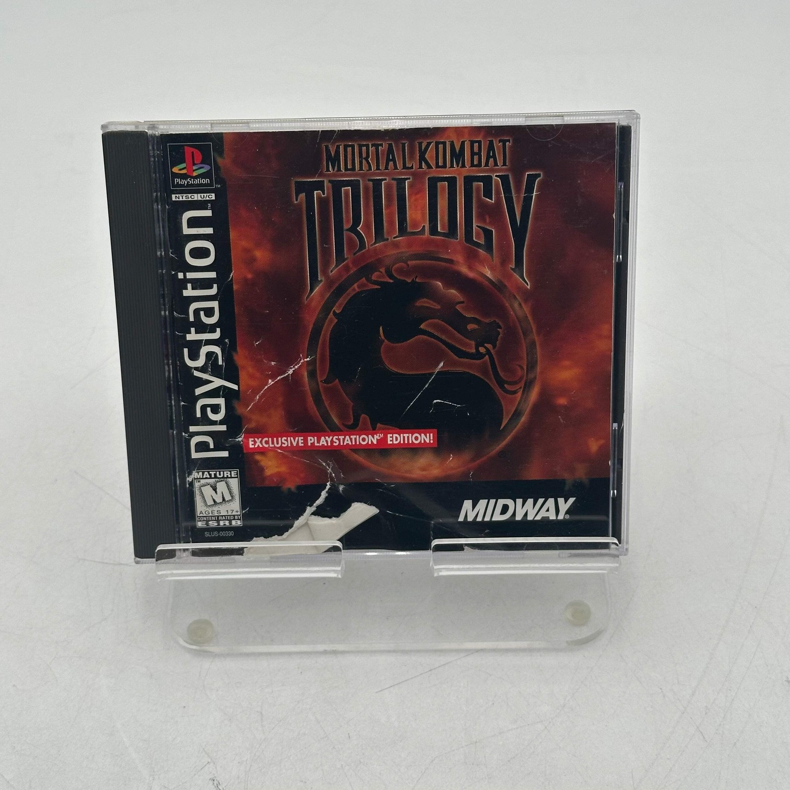Mortal Kombat Trilogy Midway PlayStation PS1 – Used w/ Case Manual Inserts