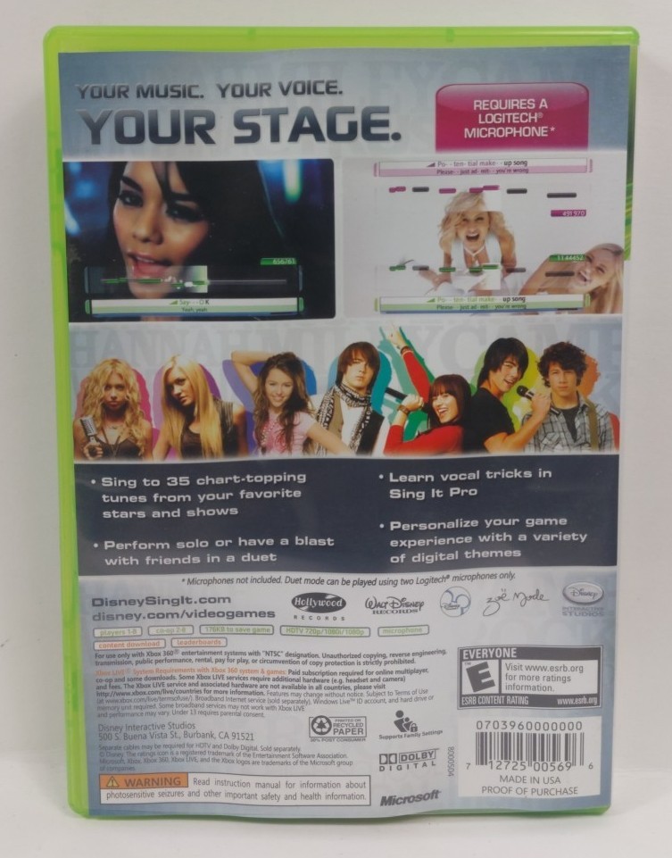 Disney Sing It Xbox 360 – Complete CIB