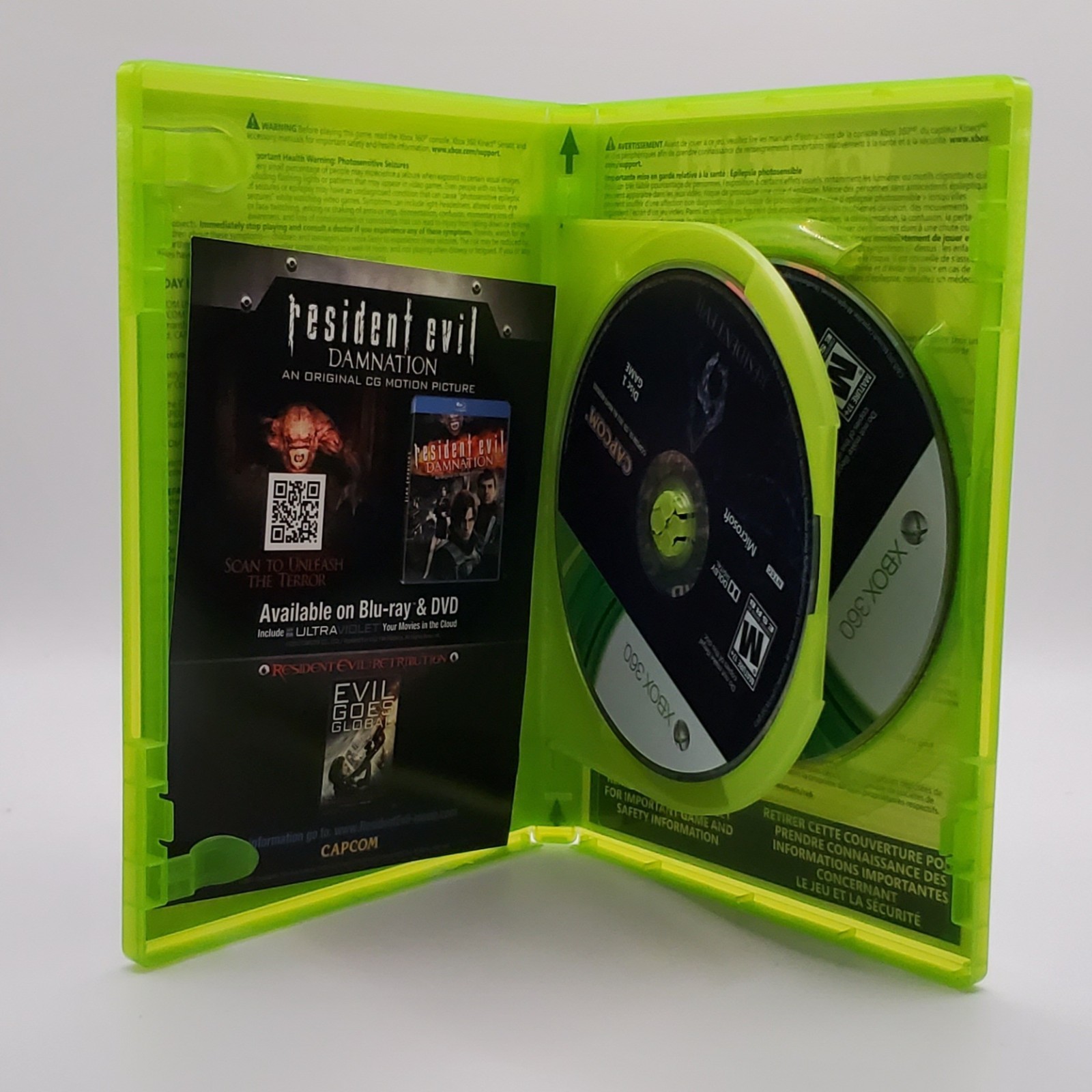 Resident Evil 6 (Microsoft Xbox 360, 2012) w/Insert – Tested