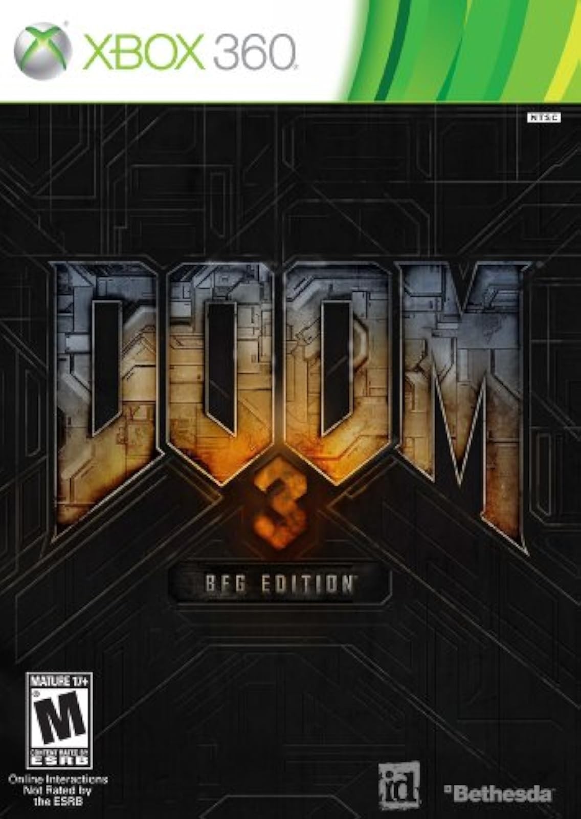 Doom 3 BFG Edition For Xbox 360 Shooter Very Good 8E