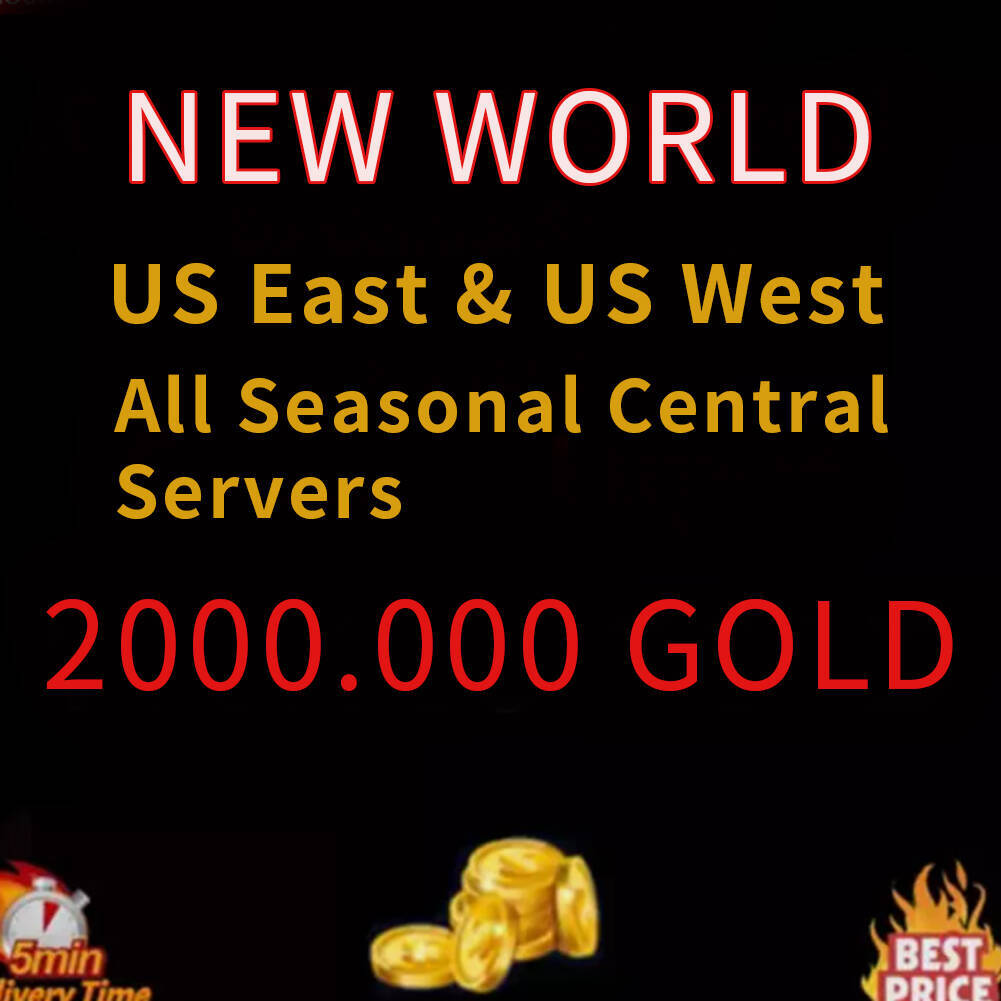 New_World Gold Coins 10k~2000k 🔥 US East US West ✅ All Servers NW Coins Fast 🚀