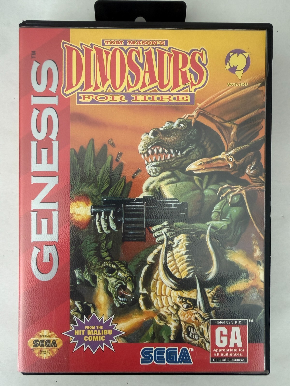 Dinosaurs for Hire – SEGA Genesis – Working, Original Case/Cover, No Manual