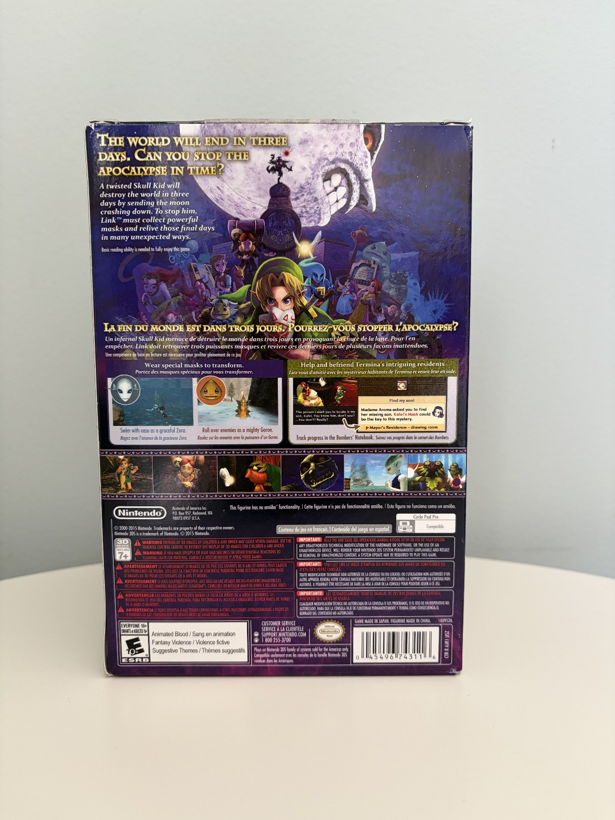 The Legend of Zelda: Majora’s Mask 3D – Limited Edition Bundle w/ Skull Kid CIB