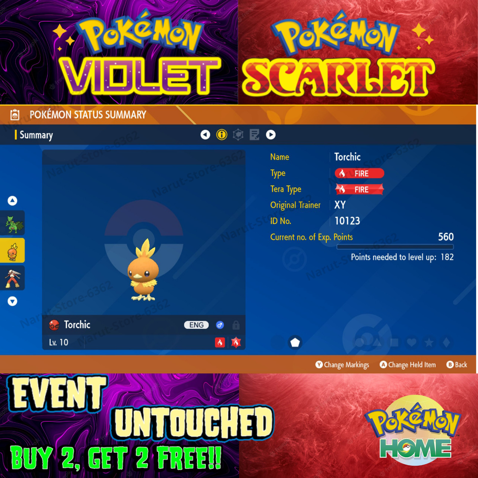 Torchic Mega Blaziken Event XY 2013🌟 Event Untouched🔥Pokémon Scarlet & Violet