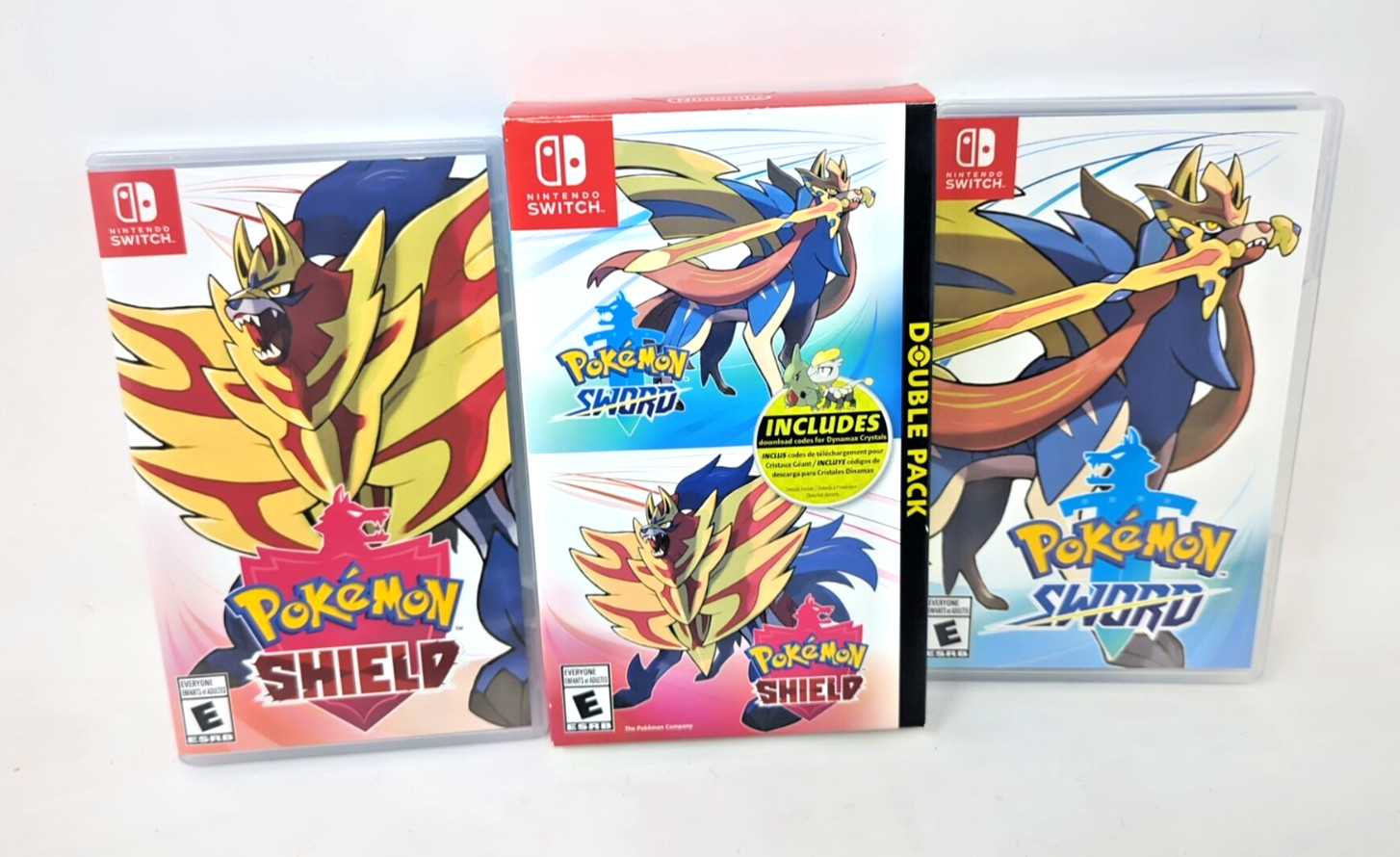 Pokemon Sword & Shield Double Pack (Nintendo Switch) w/slipcover complete