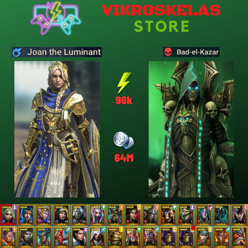 Raid Shadow Legends | Starter Mythical – Joan : 96k energy / 27 Legendary