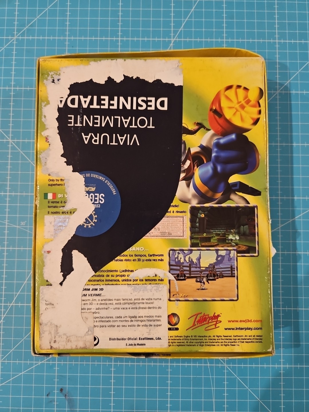 Earthworm Jim 3d Computer Pc Video Game Video Game Vintage Big Box It Retro