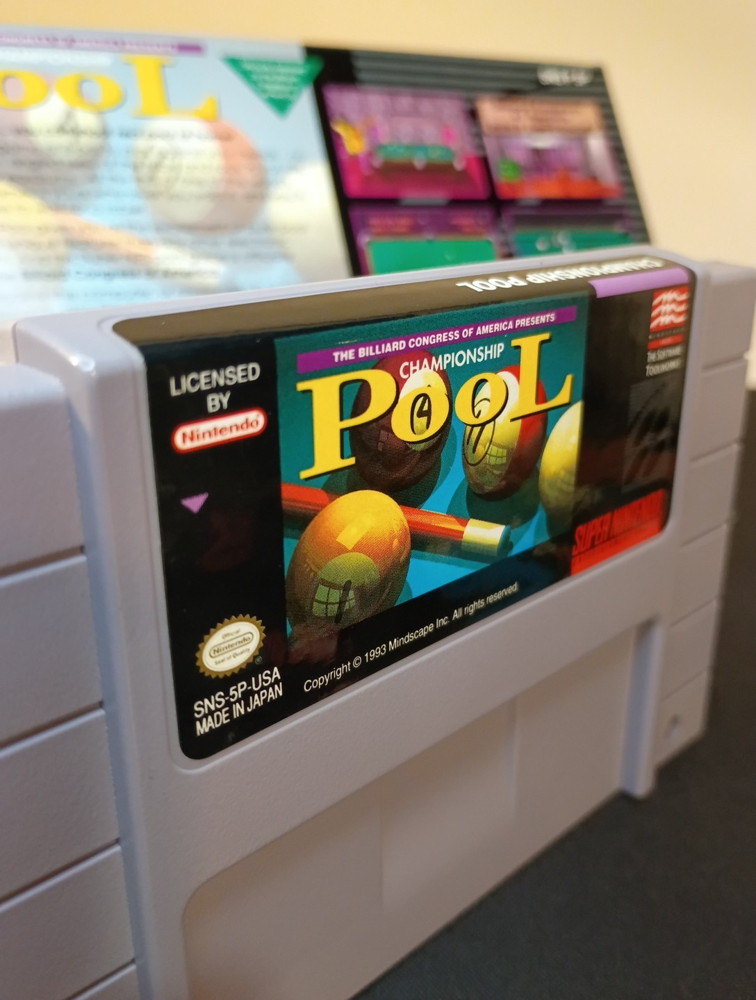 🔥Championship Pool Super Nintendo Entertainment System 1993 Clean Tested SNES