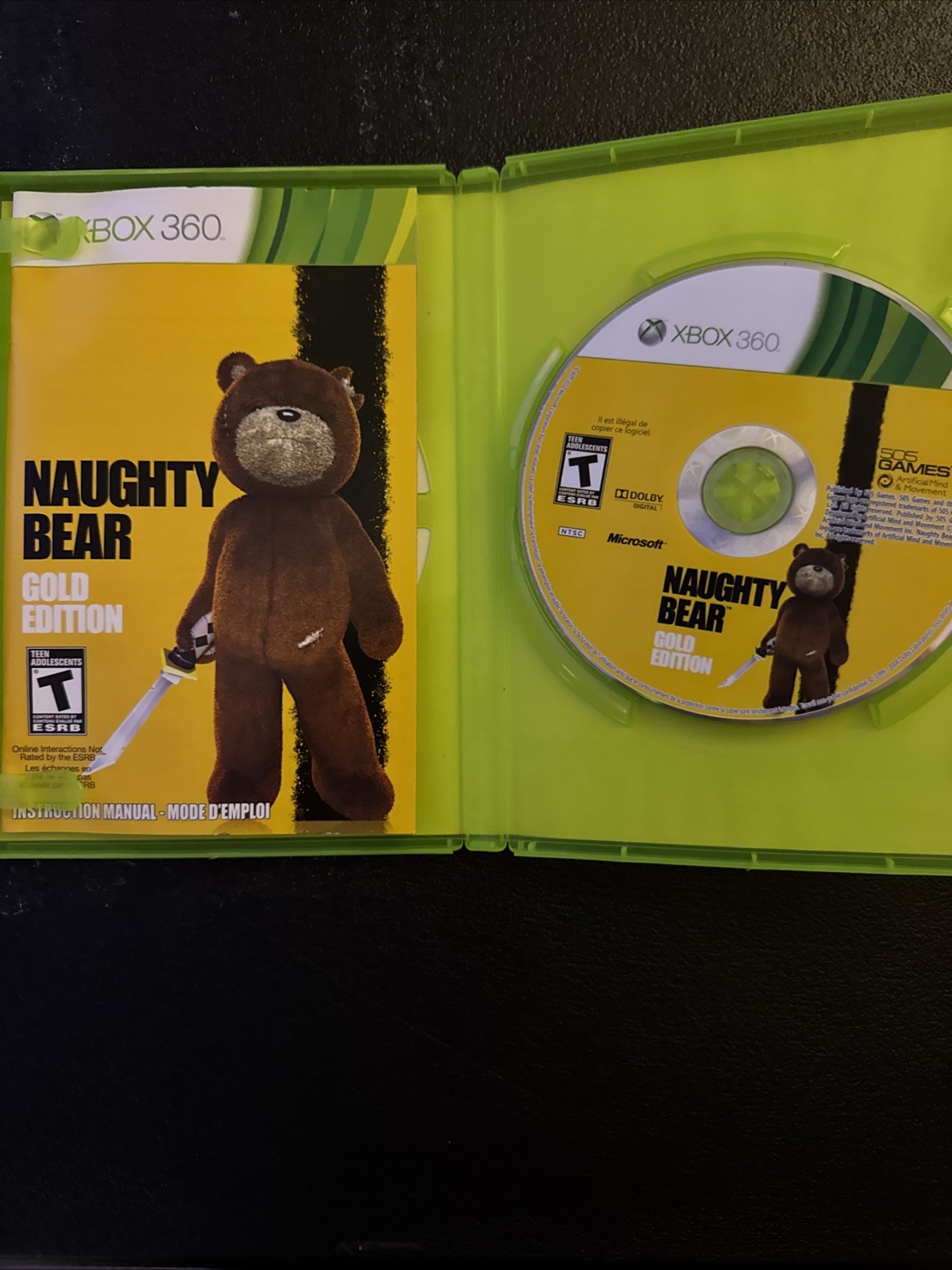 Naughty Bear — Gold Edition (Microsoft Xbox 360, 2011)