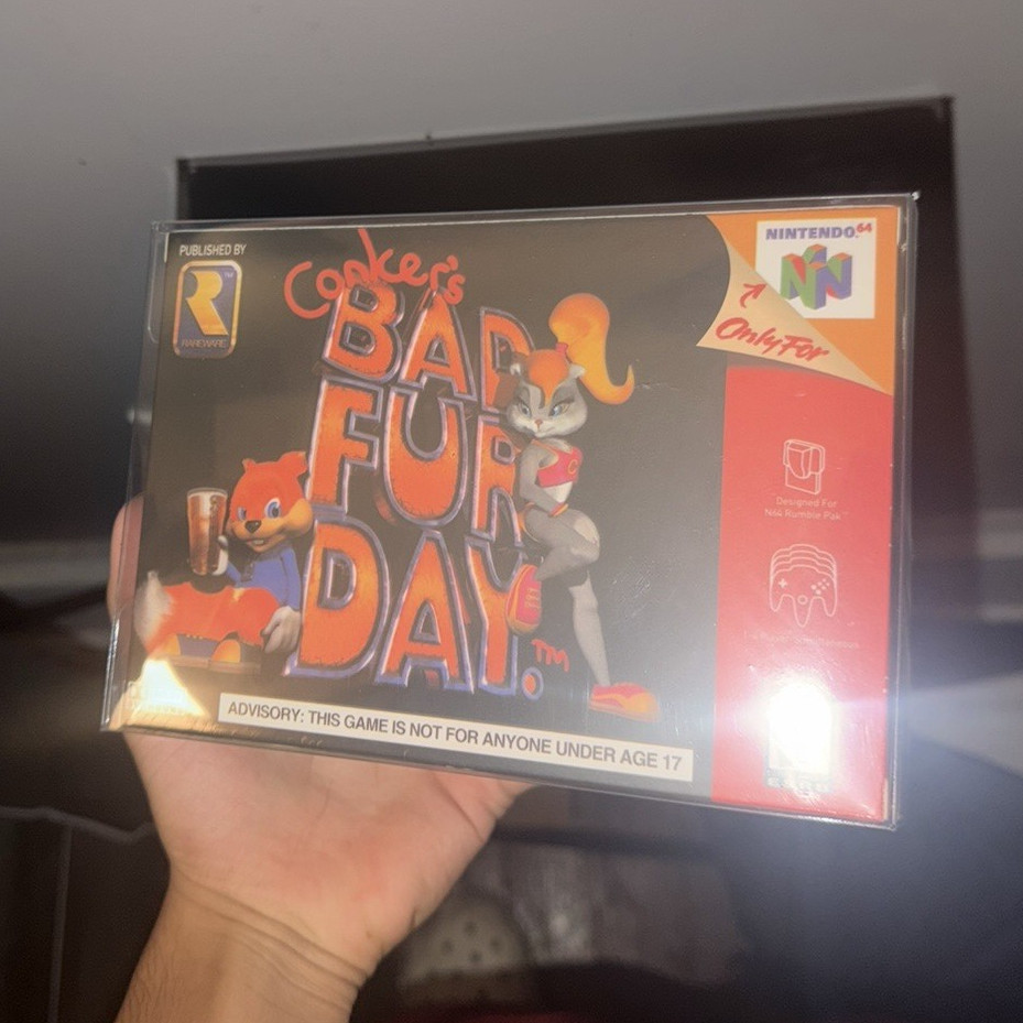 SEALED Conker’s Bad Fur Day Nintendo 64 N64 Rareware M Rated NTSC-U/C Dolby