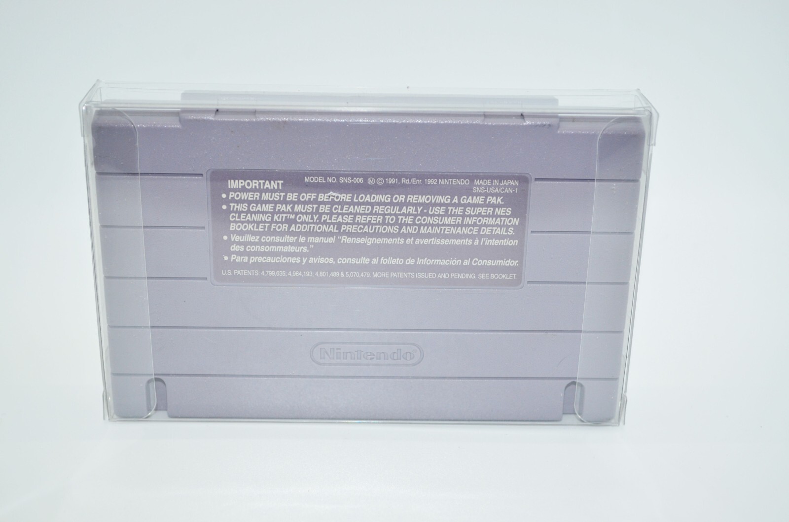 50 Plastic Protective Protectors Cases Display For Super Nintendo SNES Cartridge