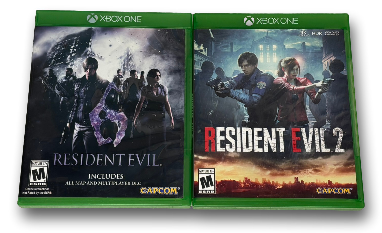 Resident Evil 6 & Resident Evil 2 Xbox One Game Lot Bundle Capcom CIB