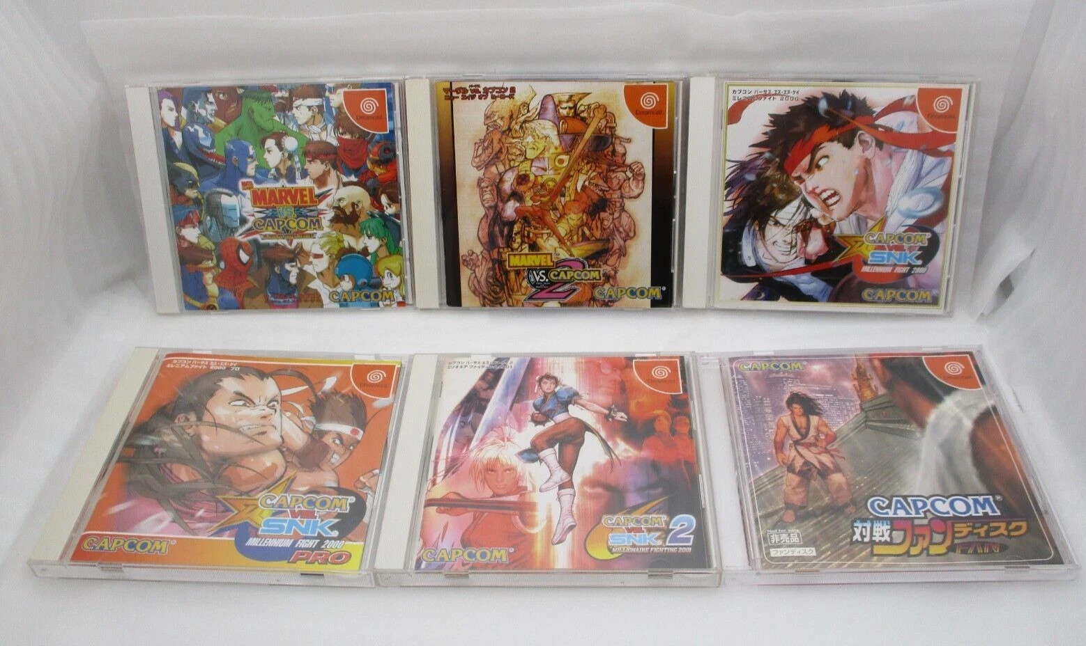 DreamCast Capcom vs SNK 2 2000, PRO, Mervel vs. Capcom 1, 2 & Taisen Fan Disc