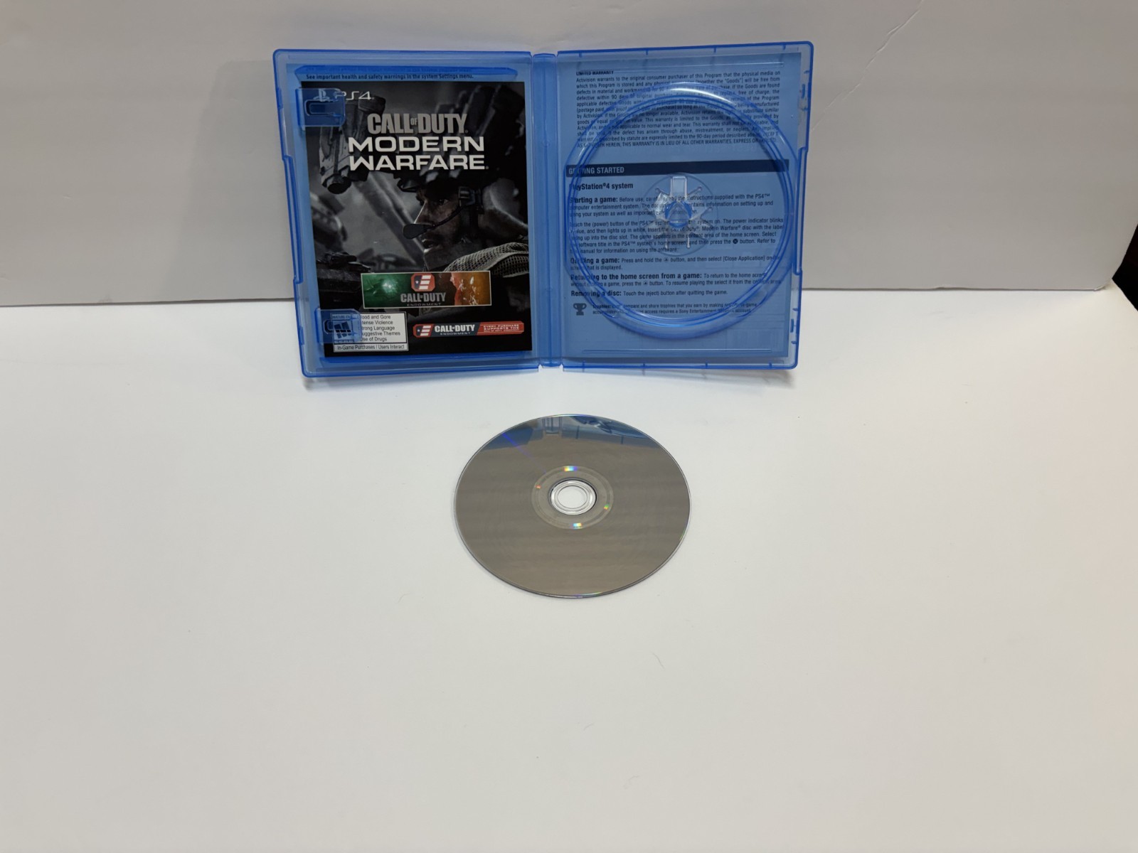 2019 PS4 PLAYSTATION 4 CALL OF DUTY MODERN WARFARE COD VIDEO GAME DISK CASE MINT