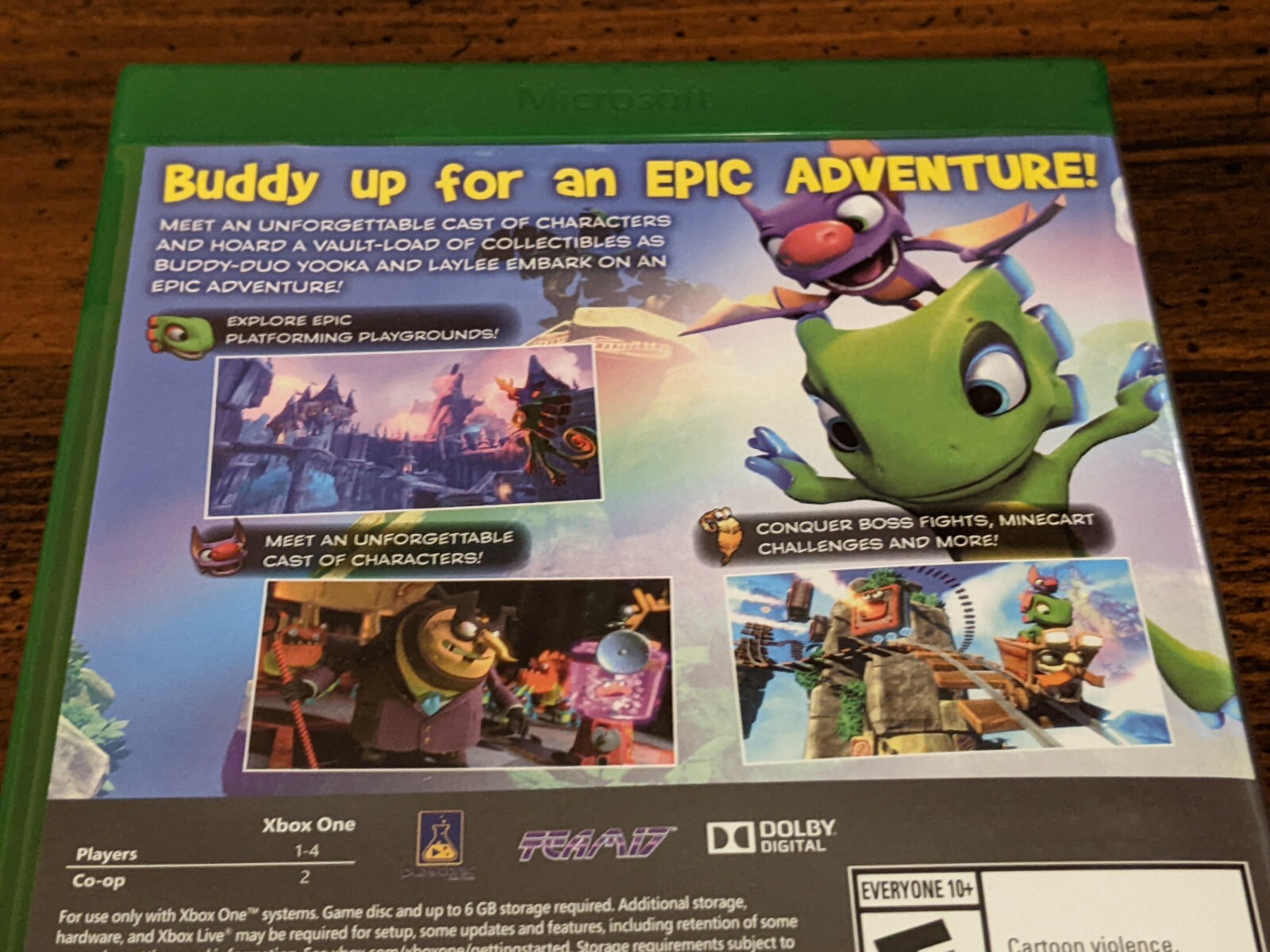 Yooka-Laylee for Microsoft XBOX ONE (2017) -New But Unsealed Pics