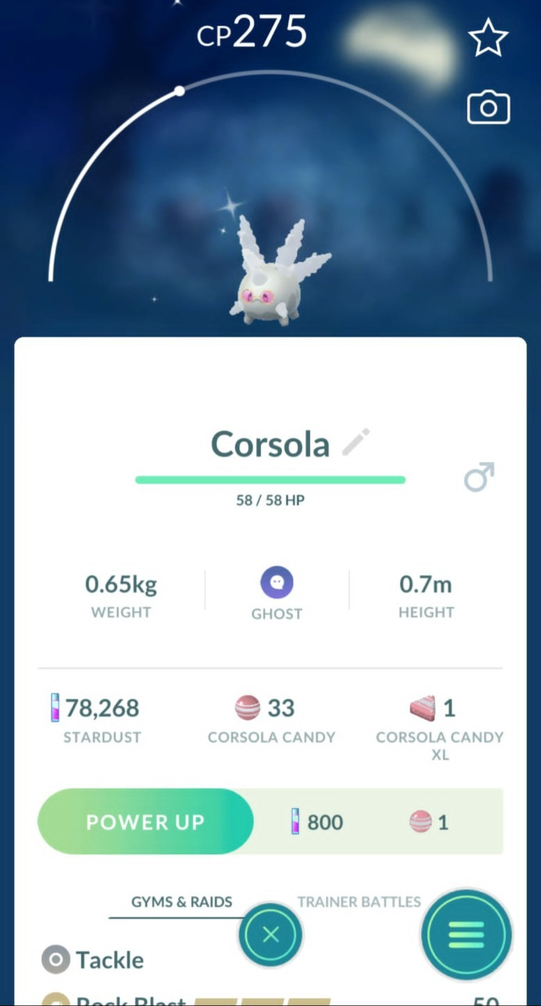 ✨ Shiny Galarian Corsola wearing pink sunglasses✨ – P T C – Description