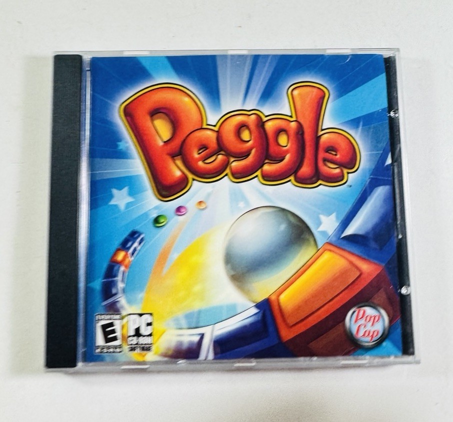 Pop Cap Peggle (C) 2007 PC Video Game CD Rom, Rated E ML452