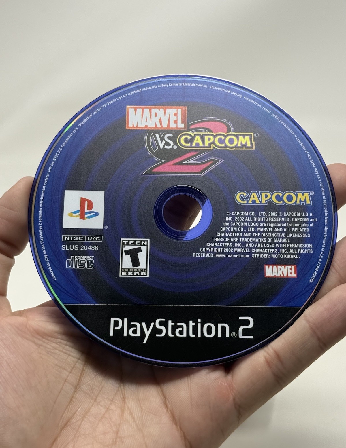 Marvel Vs Capcom 2 PS2 PlayStation 2 Mint Disc Only Tested + Warranty Included