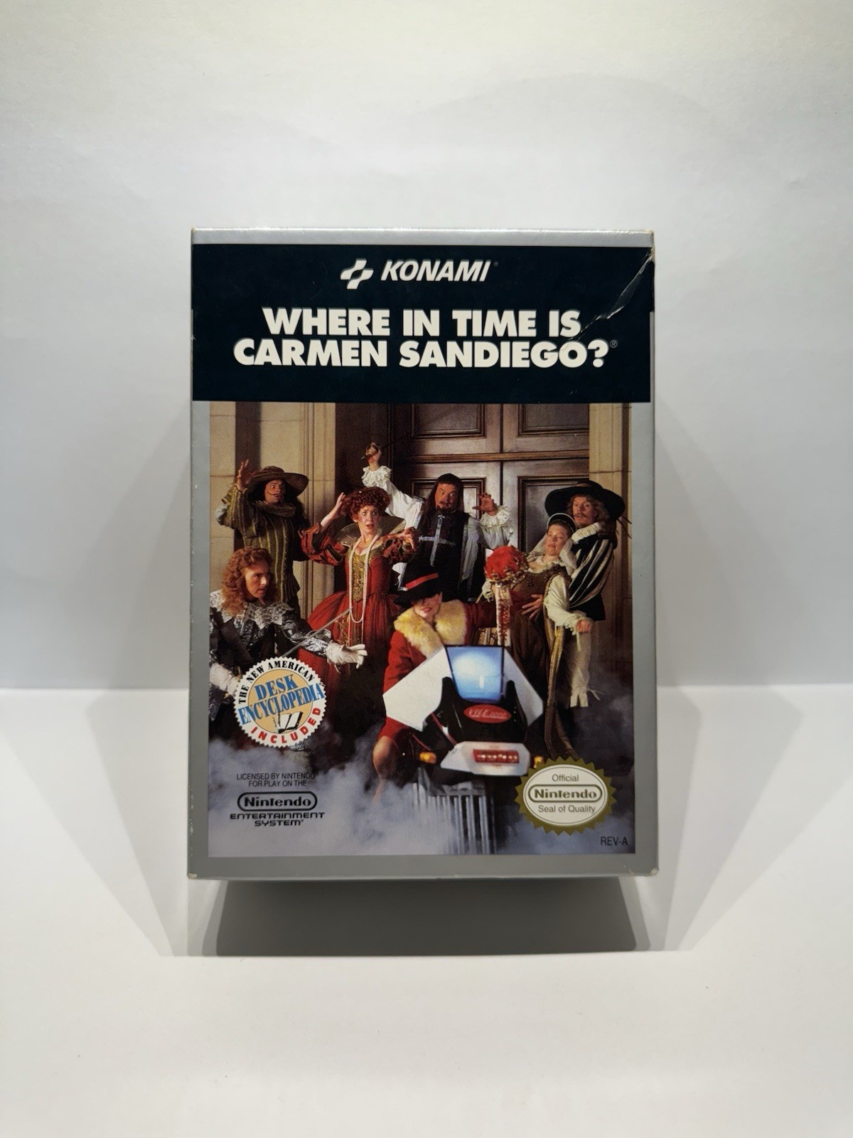Where in Time is Carmen Sandiego (NES, 1991) Complete CIB W/ Encyclopedia Tested