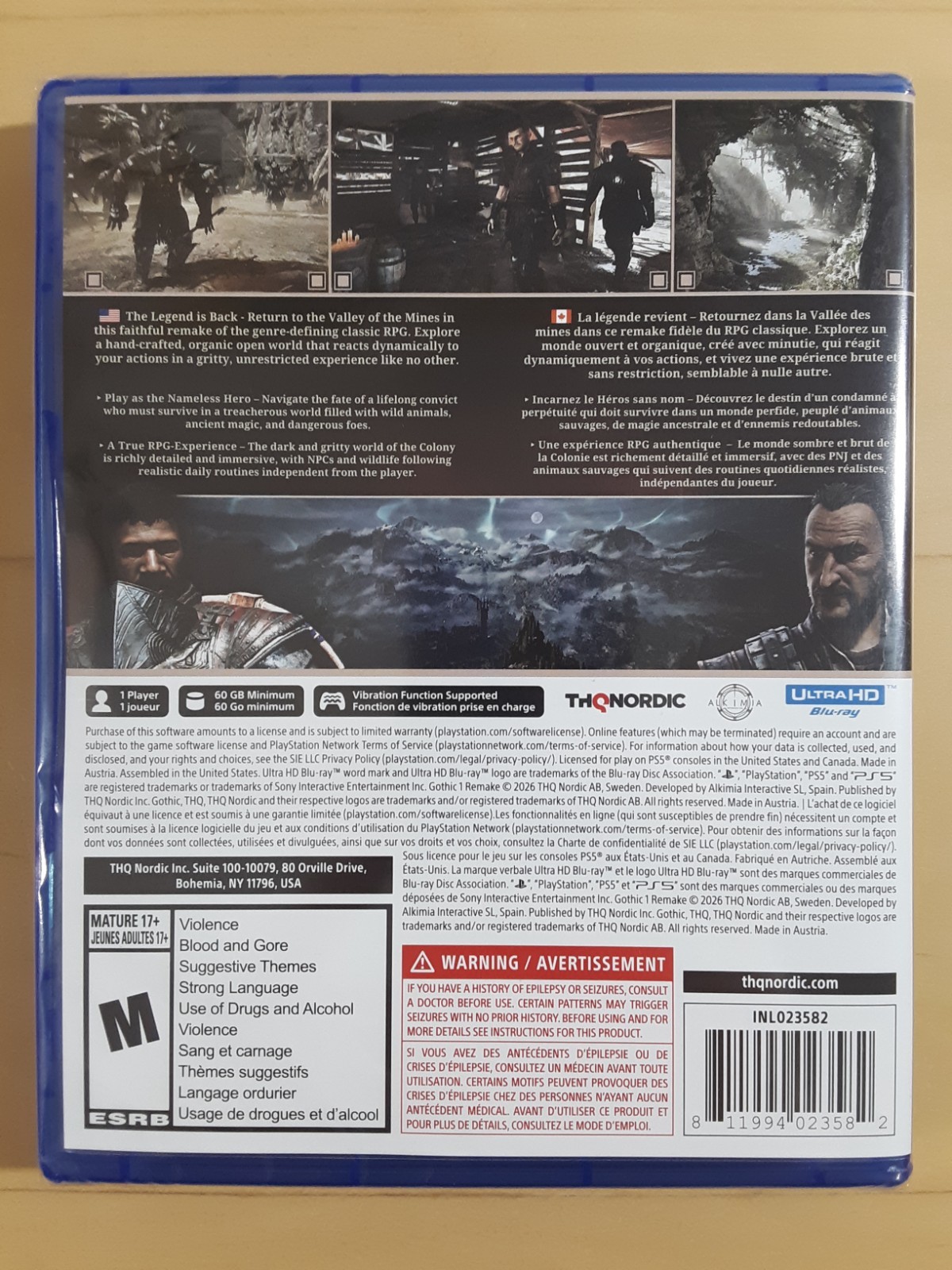 Gothic Remake Playstation 5 PS5 -Ships in a Box!-