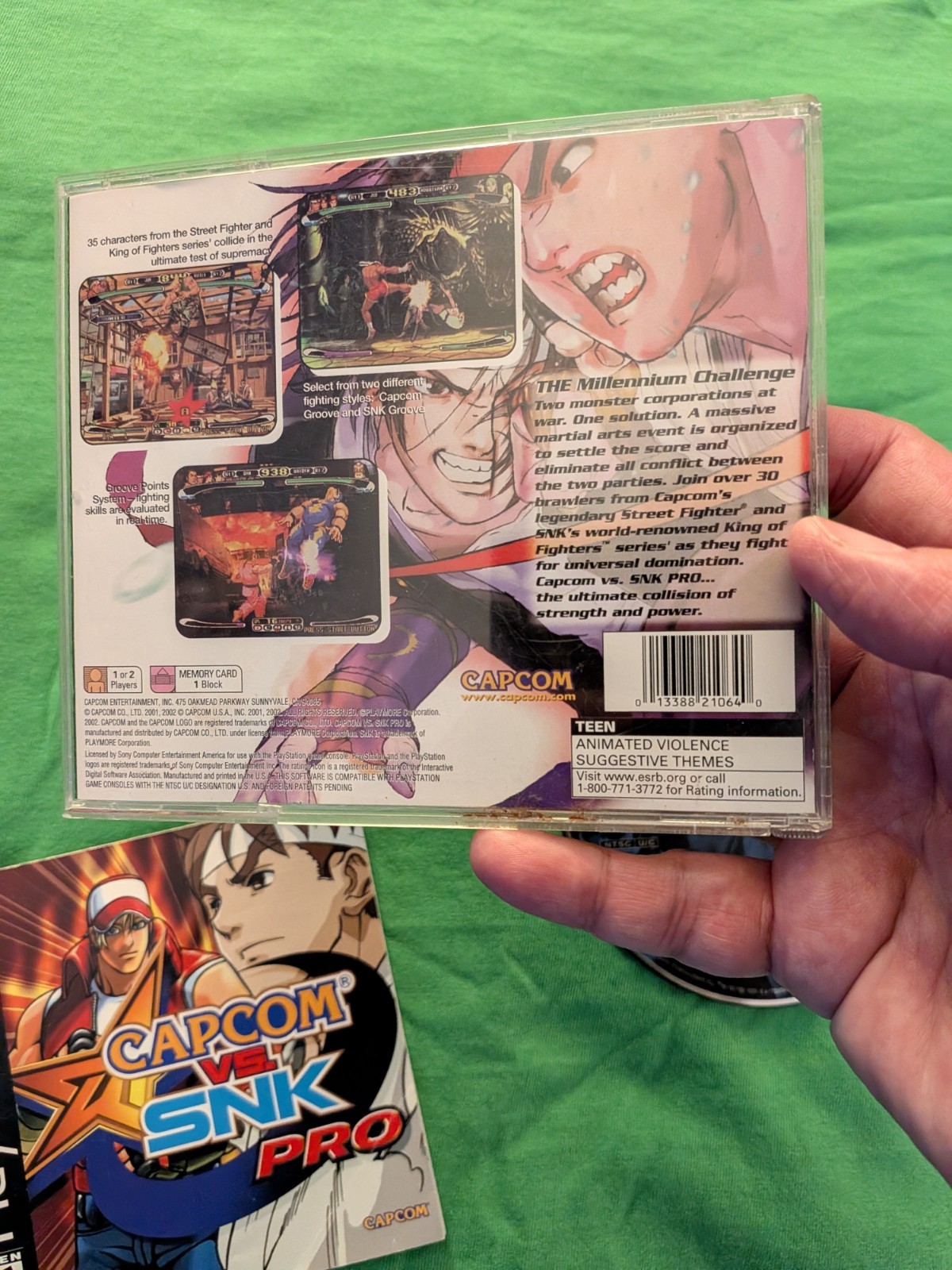 Capcom vs. SNK Pro Sony PlayStation 1 PS1, fully complete in great condition!