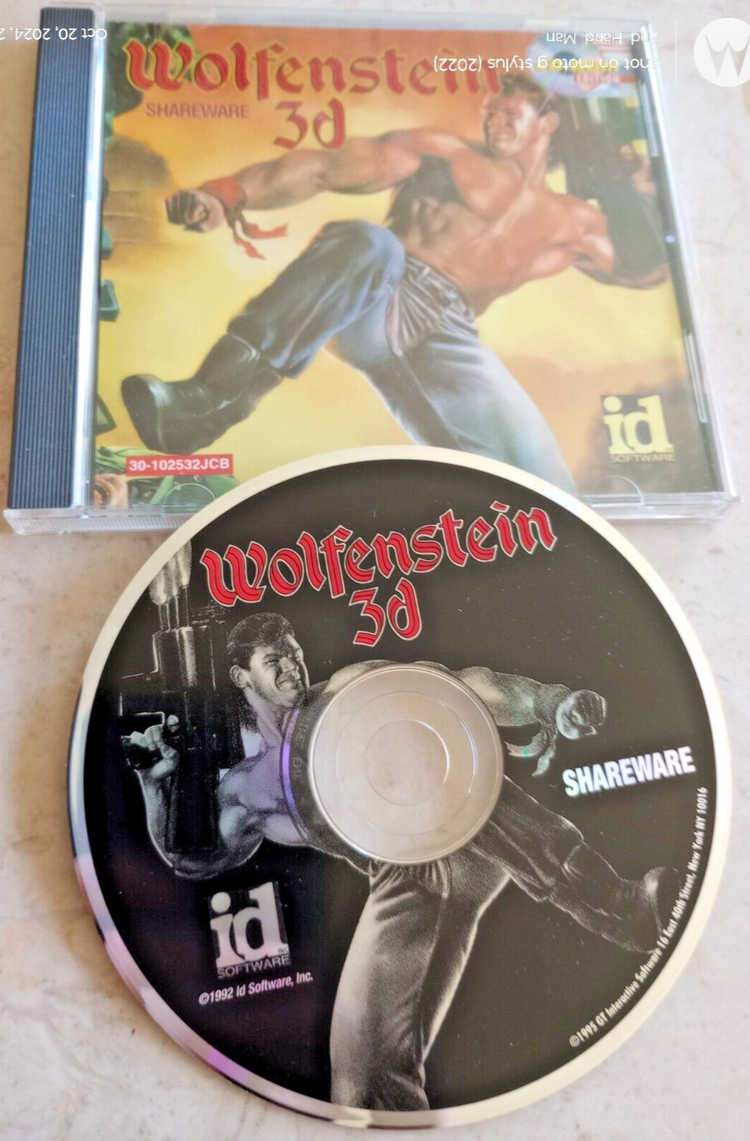 1995 ID SOFTWARE GOODTIMES 1995 WOLFENSTEIN 3D SHAREWARE PC DISC GAME, INSERT