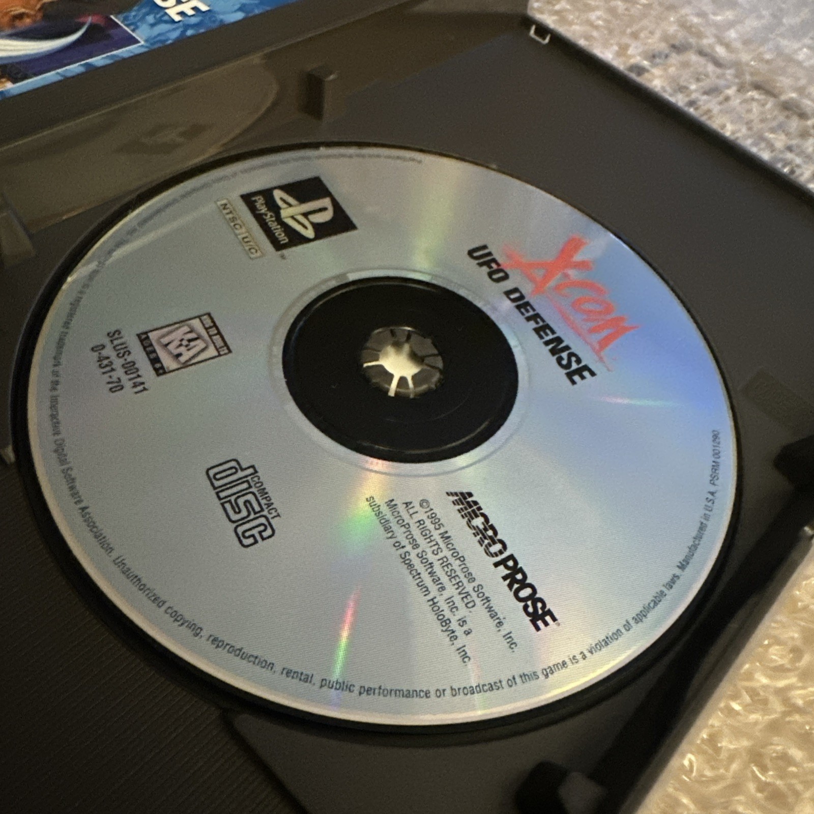 X-COM: UFO Defense PlayStation 1-CIB-w/ Registration Card-VG Cond-Quick Shipping