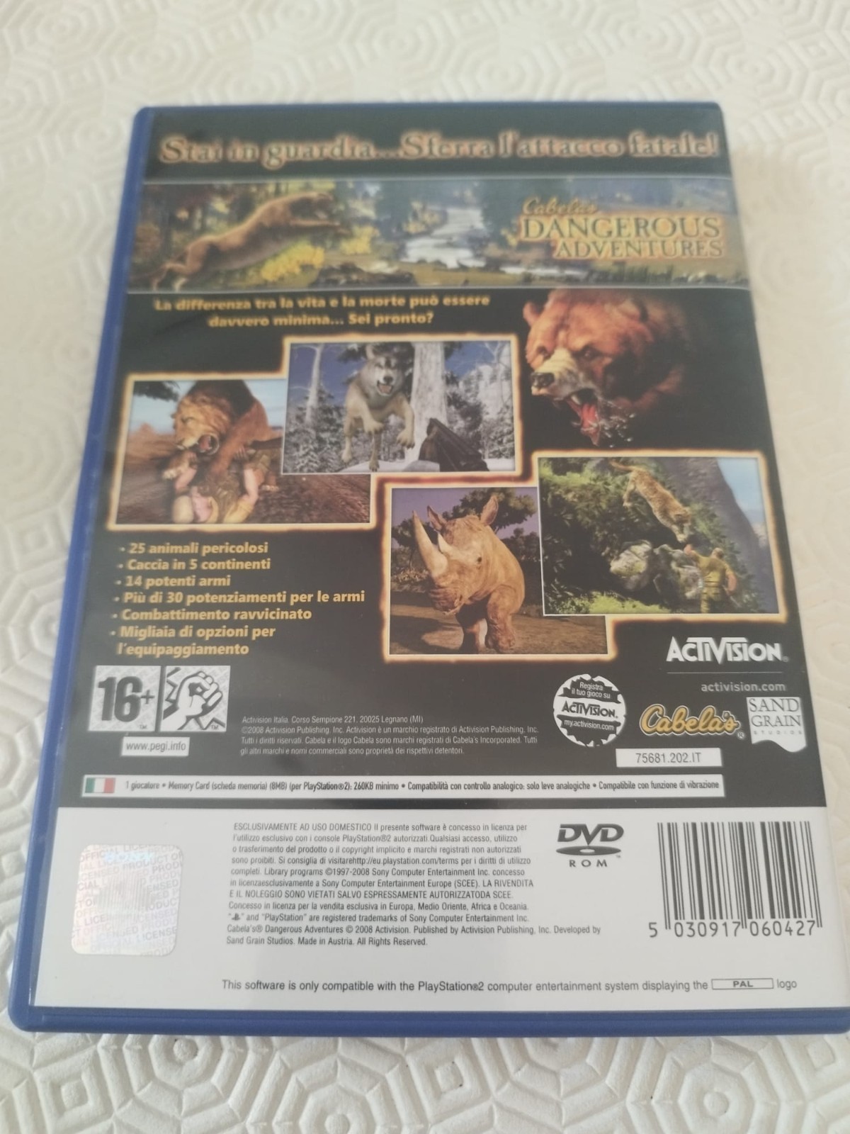 DANGEROUS ADVENTURES cabela’s video games playstation 2 hunting adventure