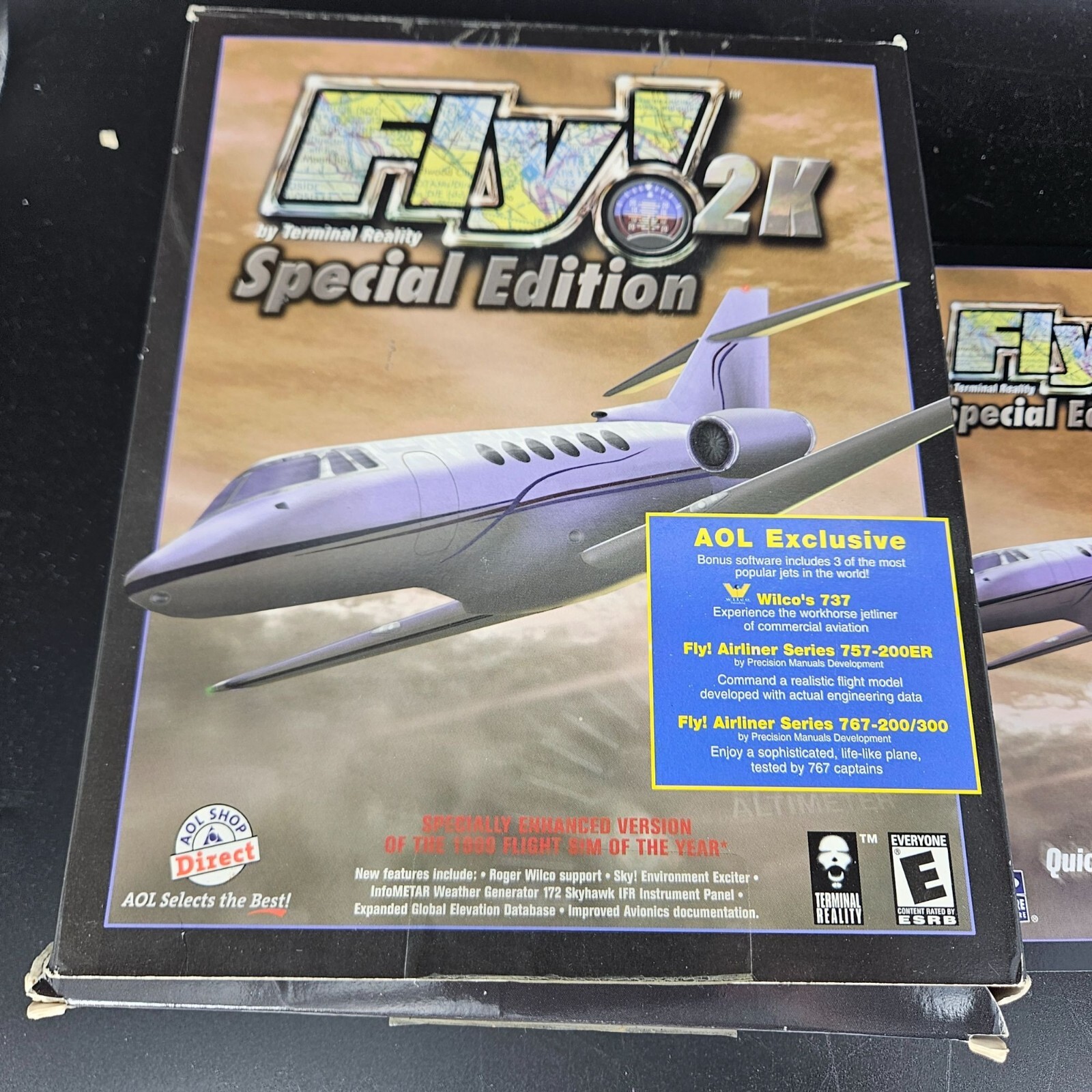 Fly 2K Flight Simulator Special Edition PC 4 CD Disc Airplane Manual Reference