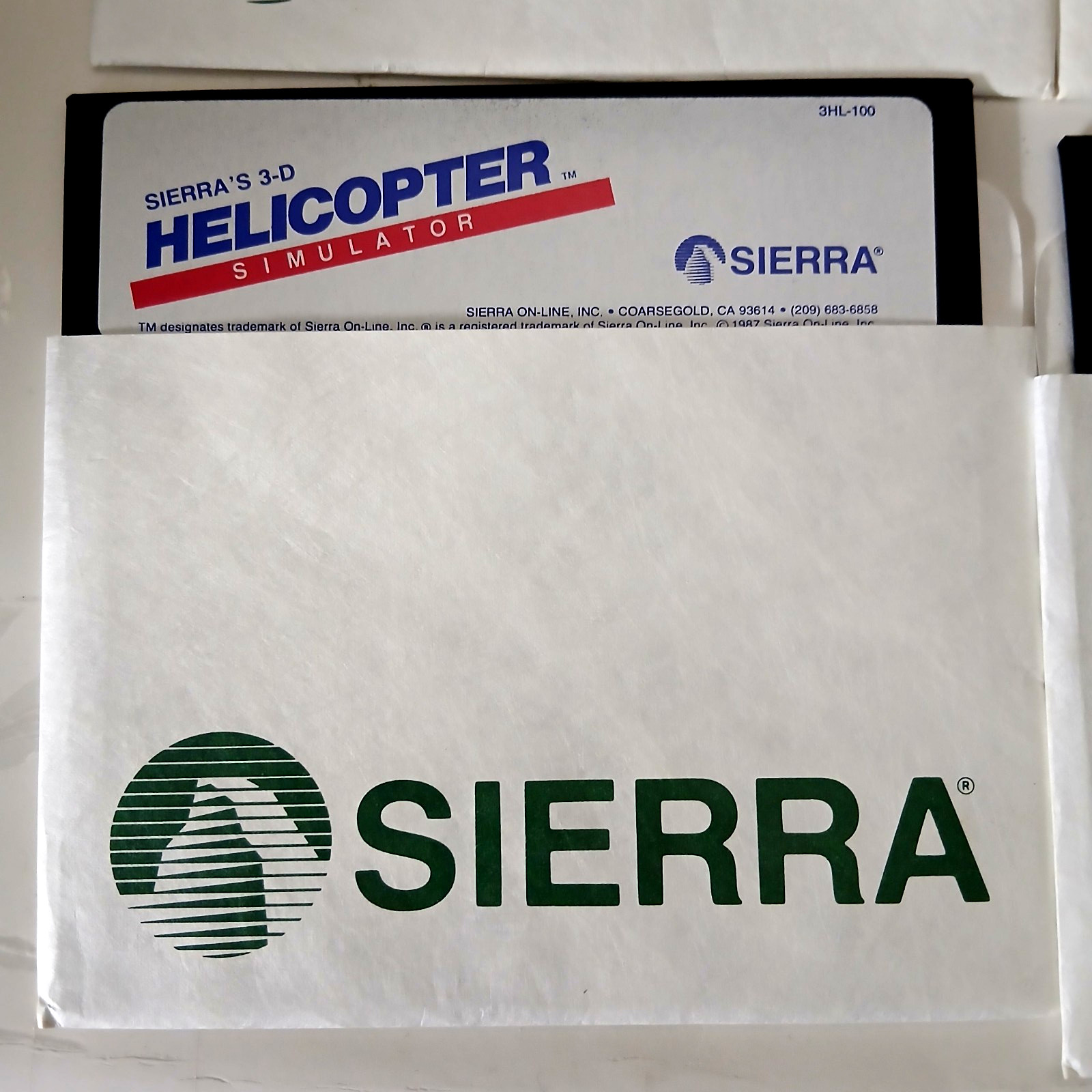 Sierra Value Pack – Space Quest II, Thexder, 3-D Helicopter – Tandy | w/ Manuals