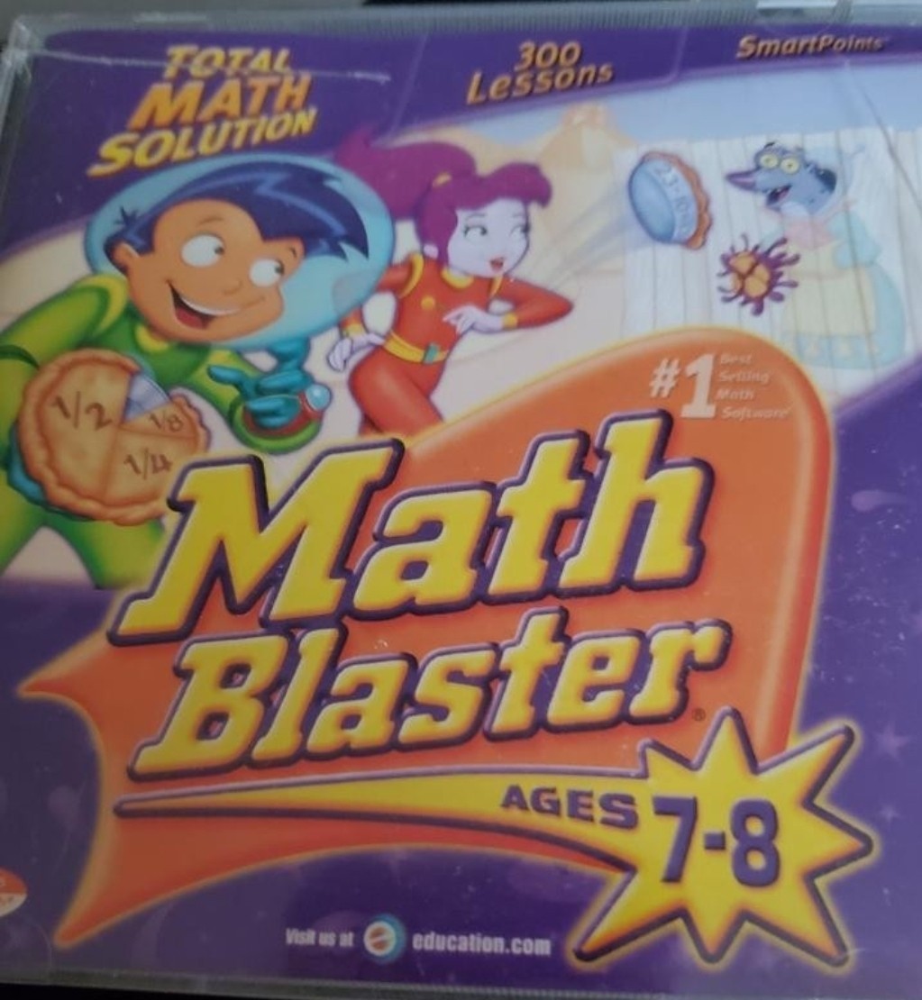 Math Blaster for Ages 7-8 Compatible with Win, Mac, Microsoft Windows PC