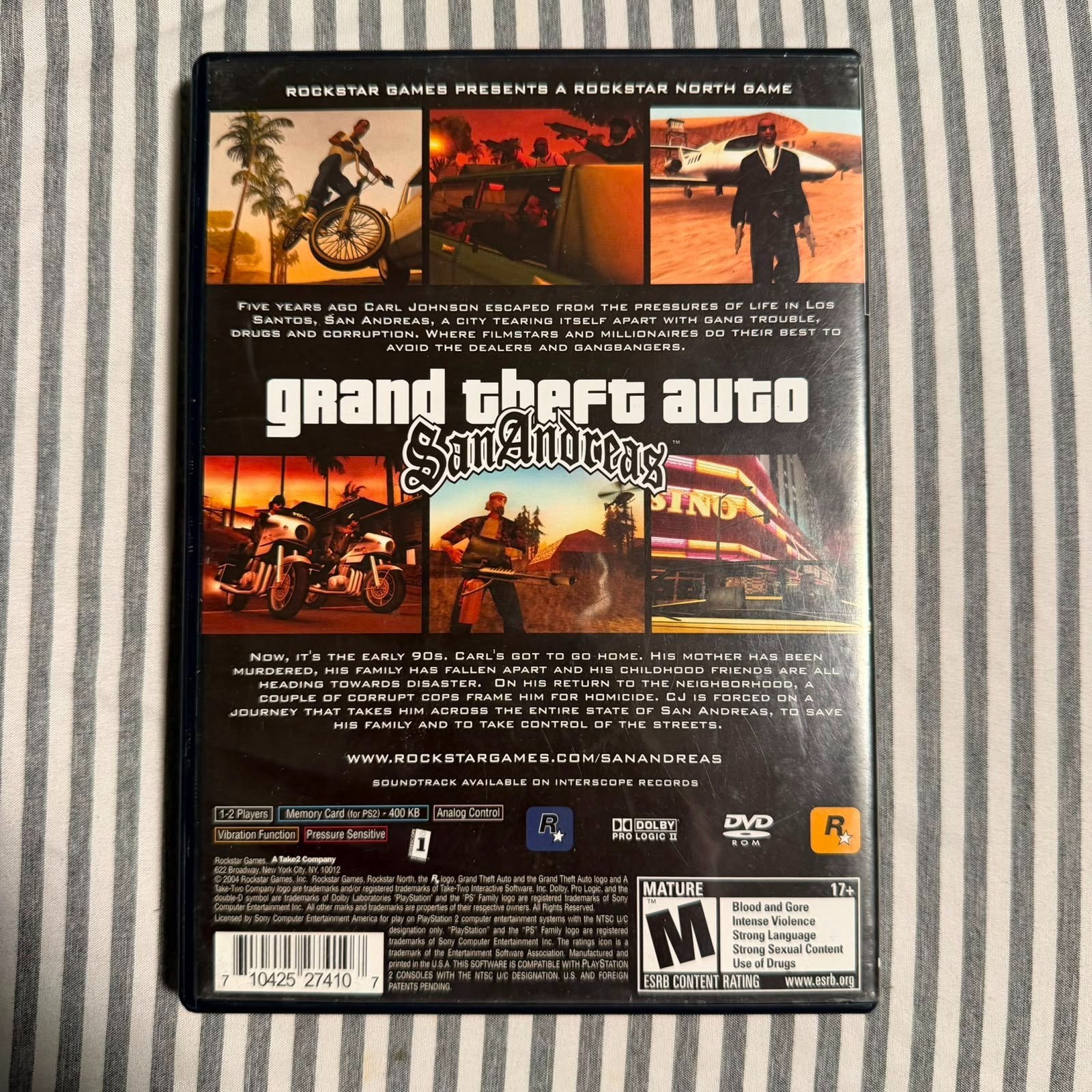 Grand Theft Auto: San Andreas – Sony PlayStation 2 PS2 – Tested