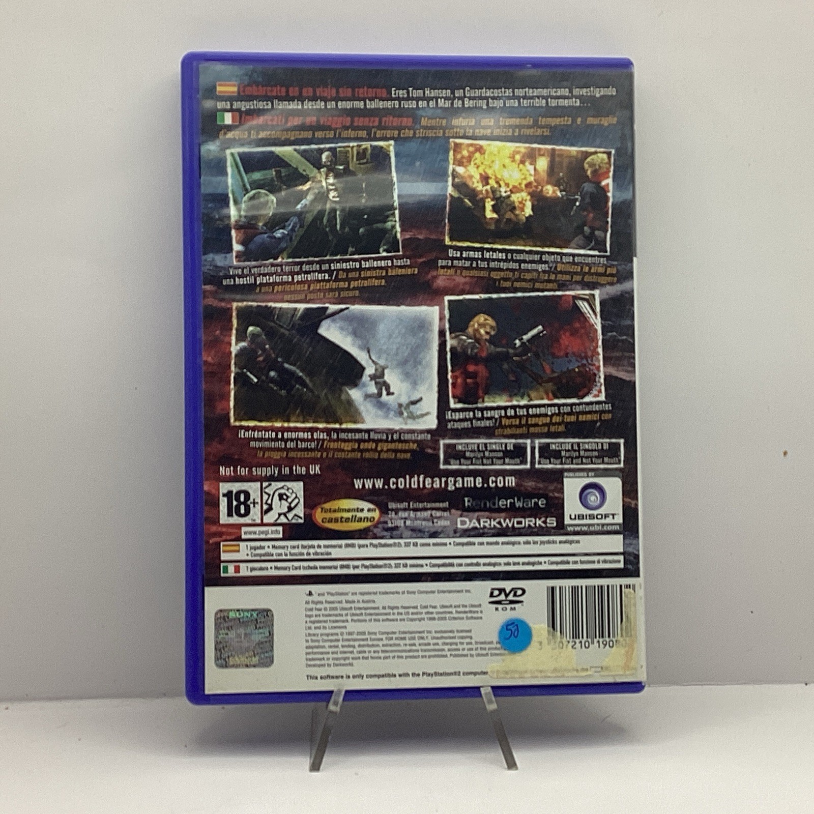 Cold Fear Ps2 Play Station 2 Complete