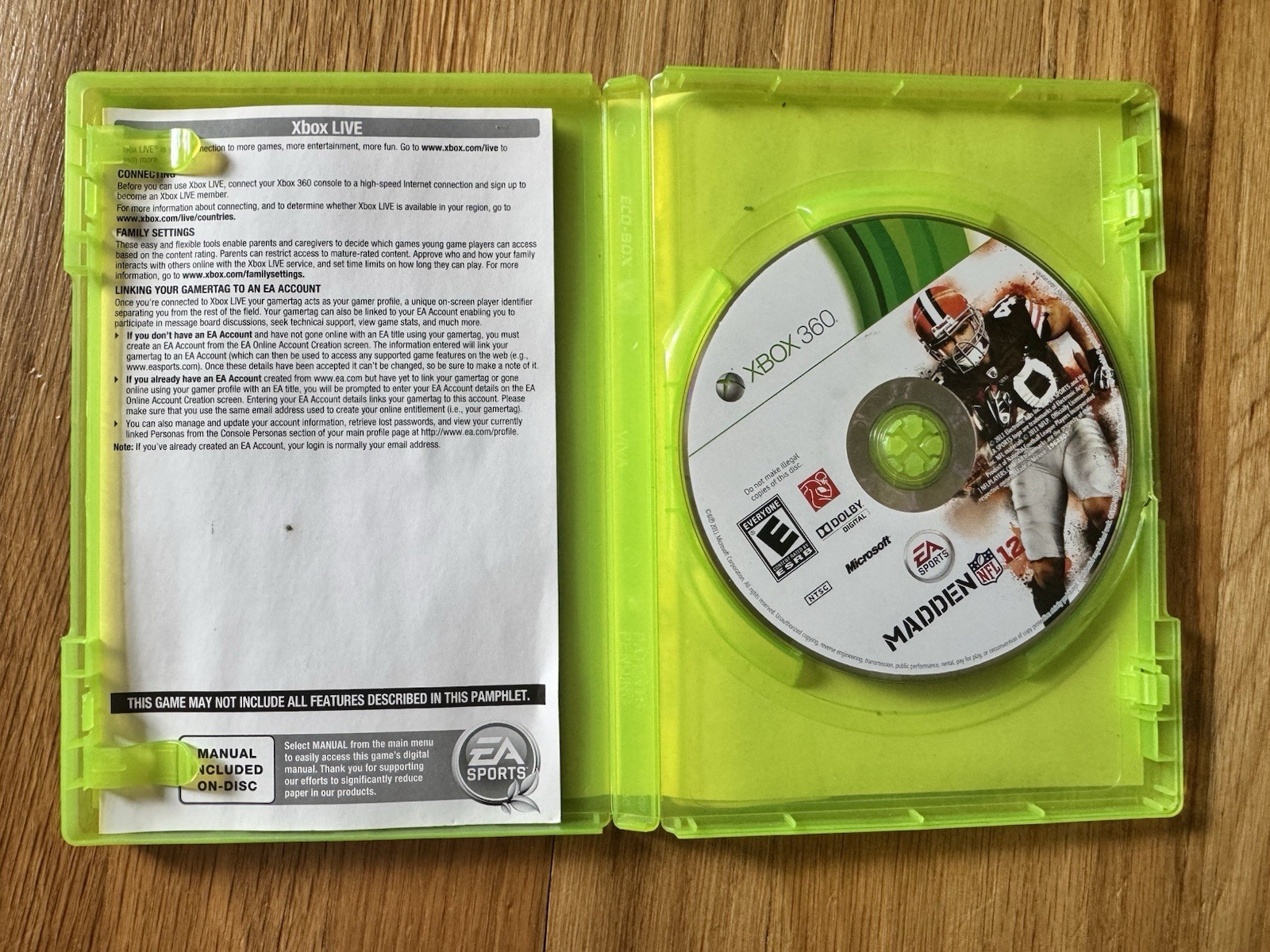 Madden NFL 12 (Microsoft Xbox 360, 2011) CIB. Tested