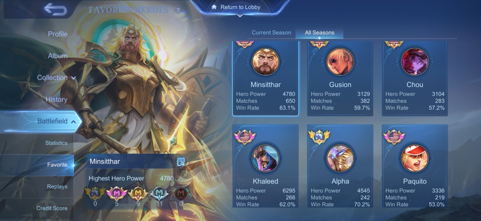 MLBB ACCOUNT DM BEFORE PURCHASE